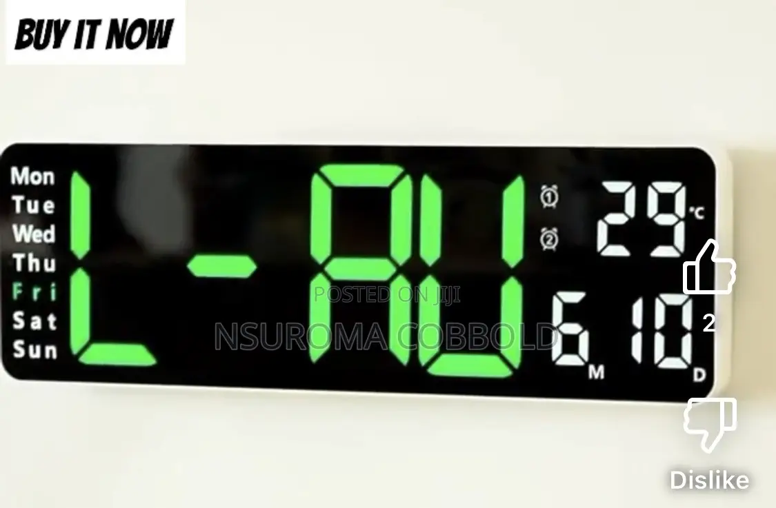 26626 Digital Wall Clock
