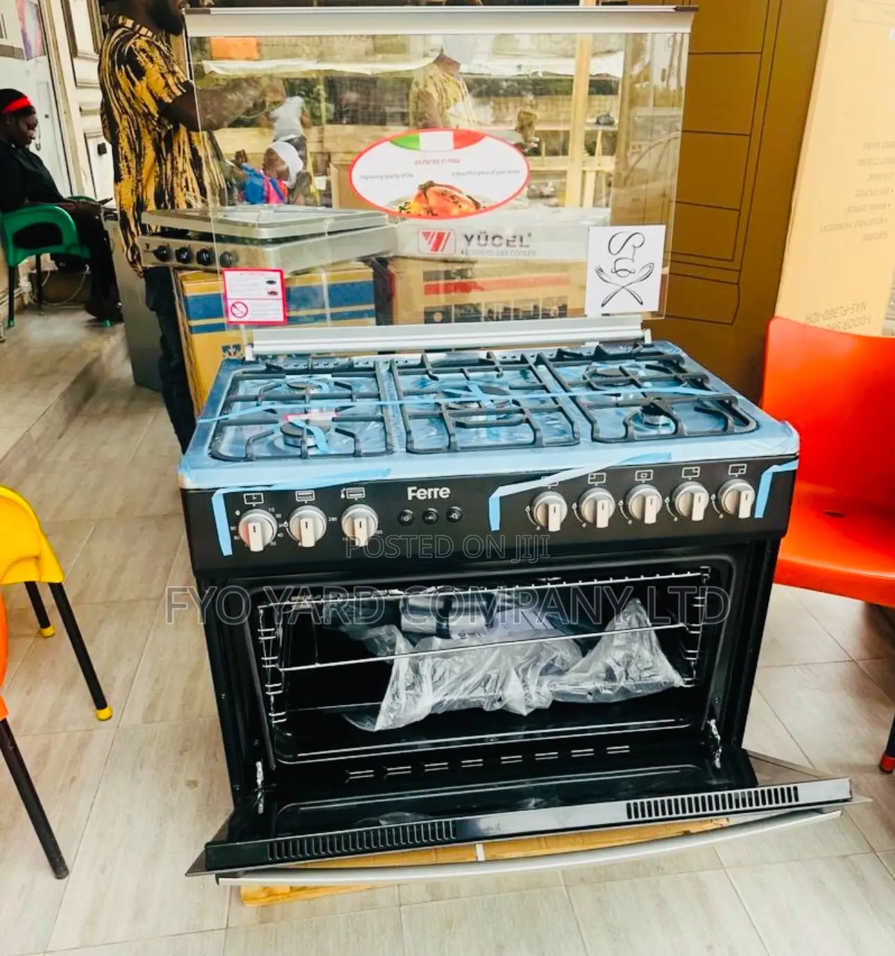 Brand New Model Ferre Latest 5 Burner Oven+ Grill Gas Cooker