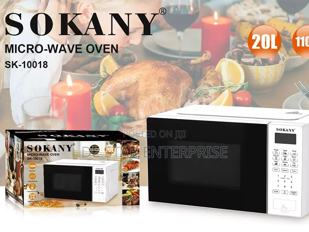 20l Sokany Microwave Oven With Grill for Household