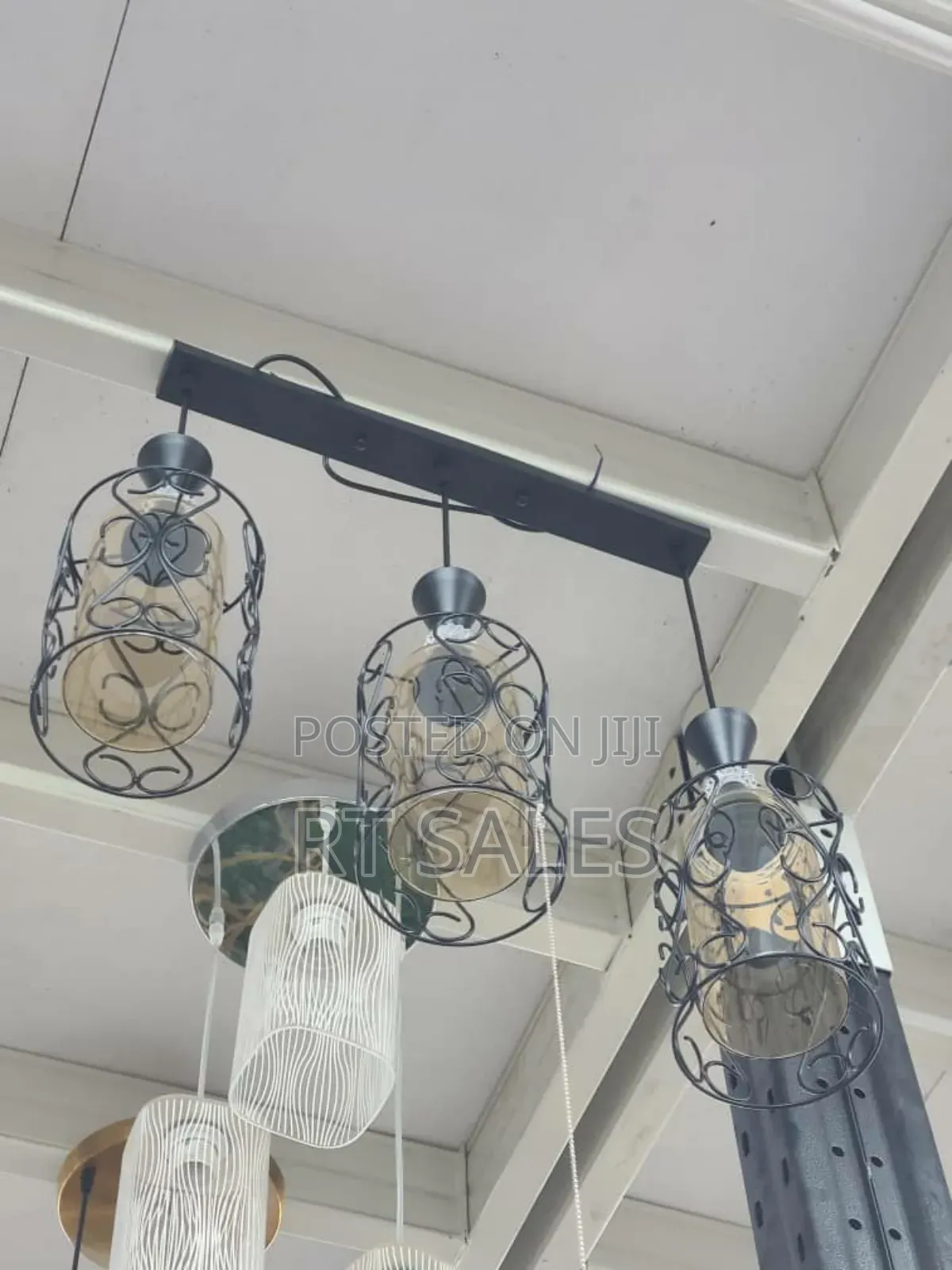 Metal Long Base Ceiling Pendant Light .