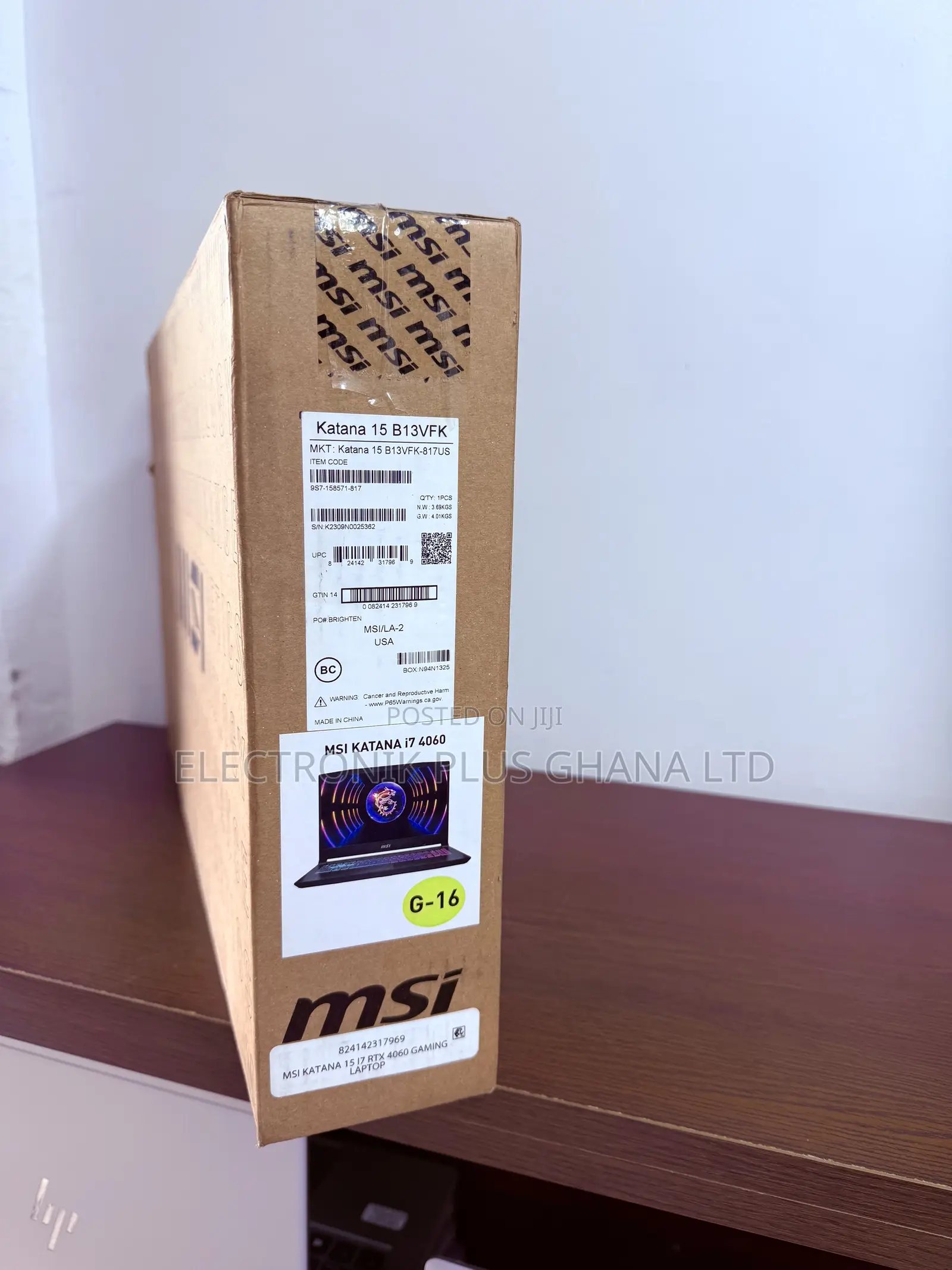 New Laptop MSI Katana 15 16GB Intel Core i7 SSD 1T