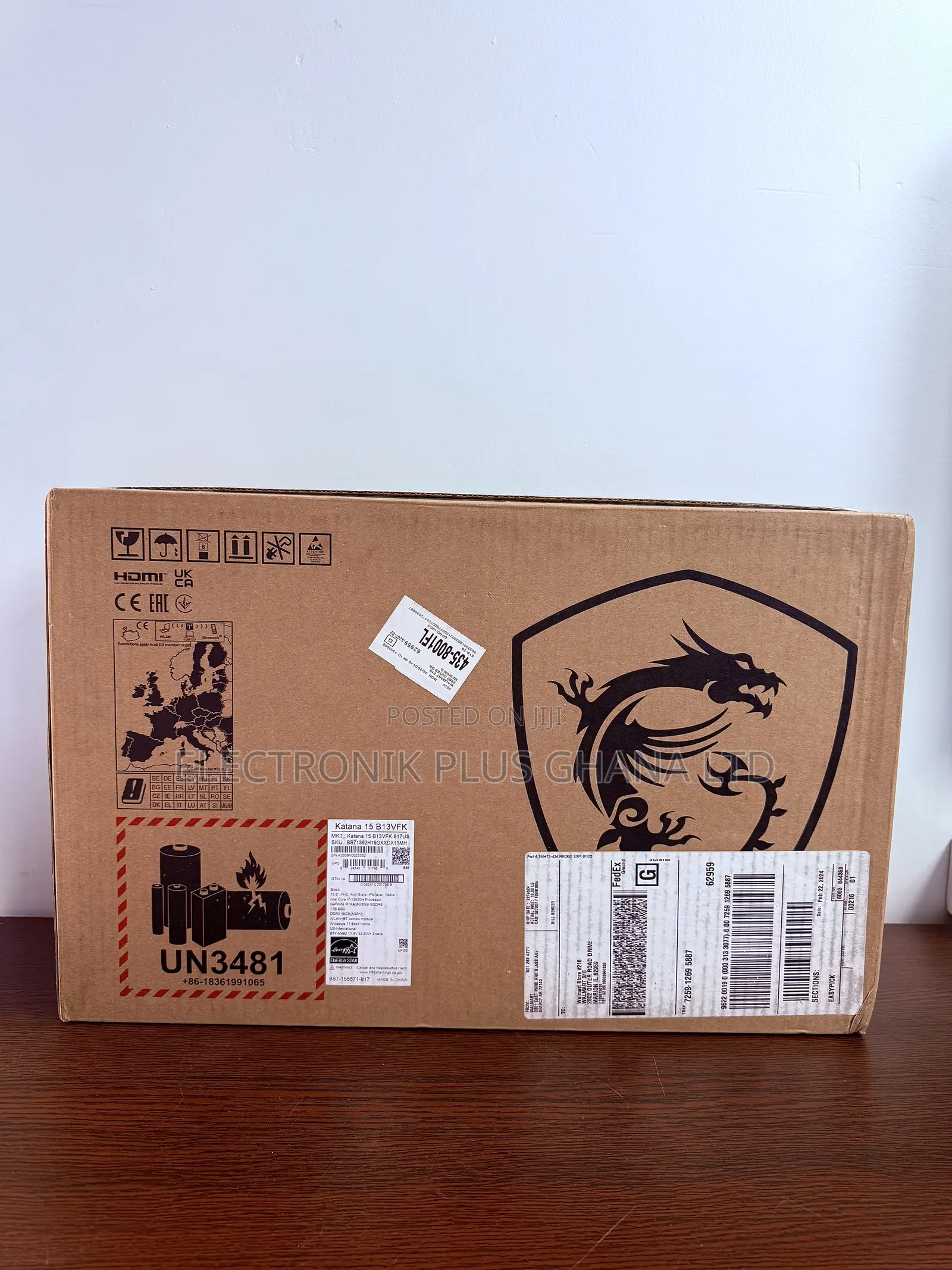 New Laptop MSI Katana 15 16GB Intel Core i7 SSD 1T