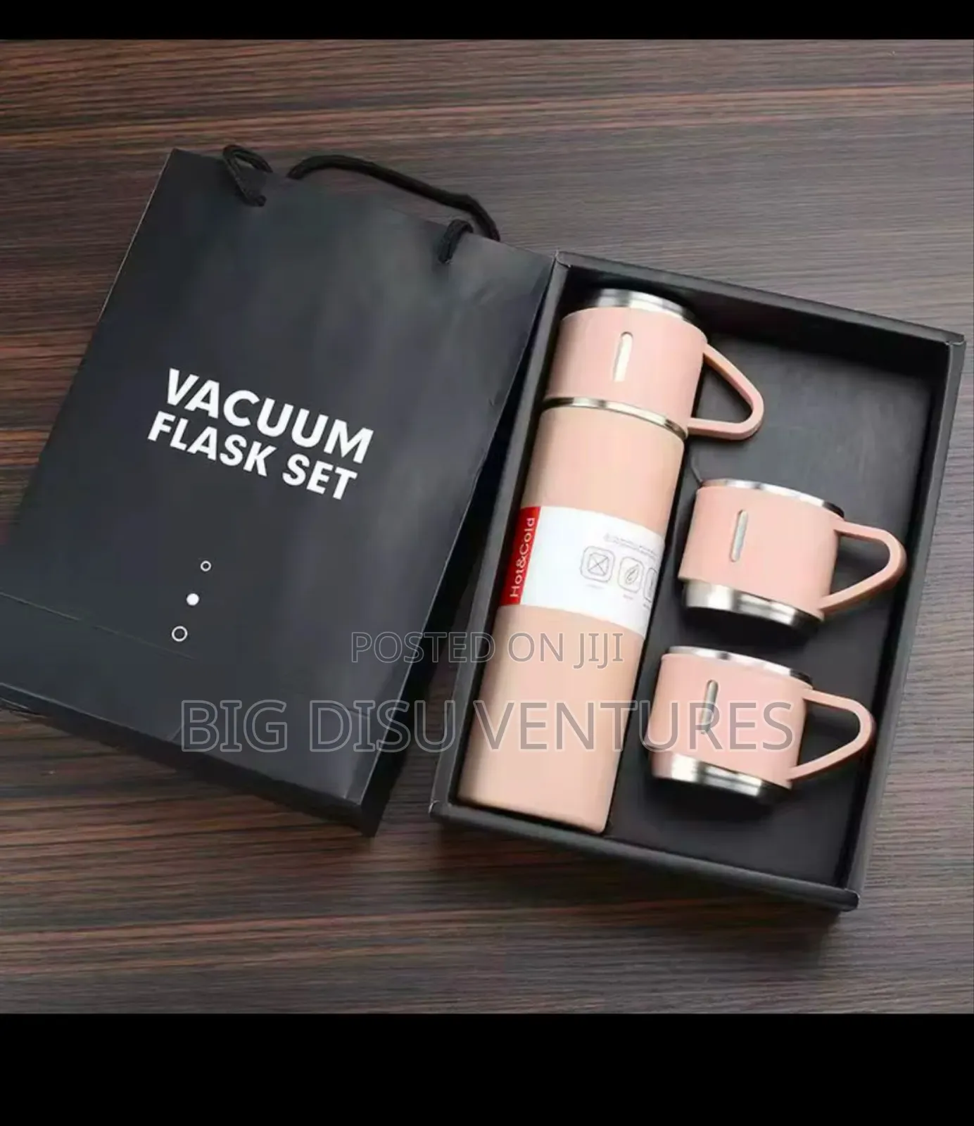 500ml Thermal Vacuum Flask With 2 Extra Cups