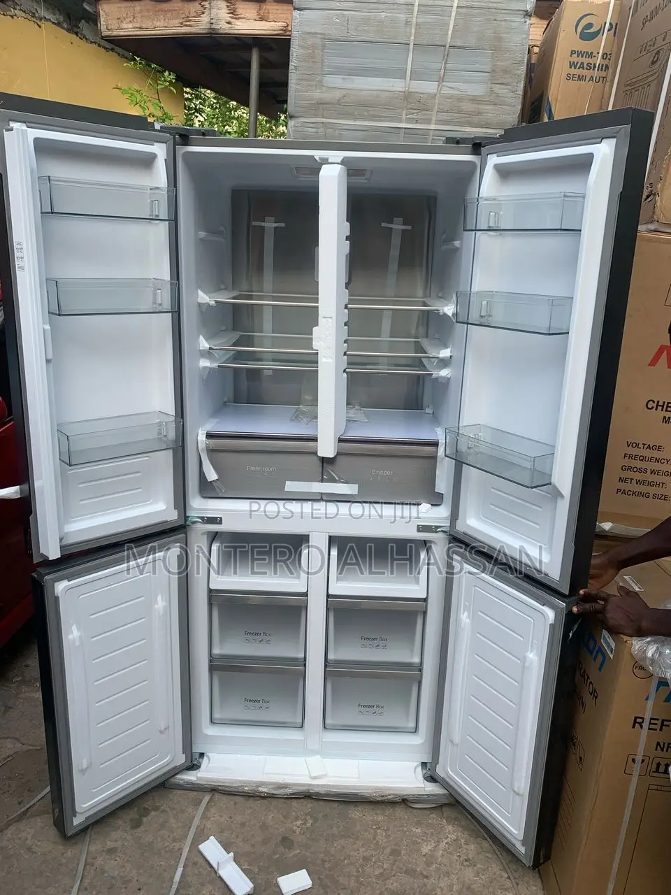 Asano 496liters Side by Side Fridge