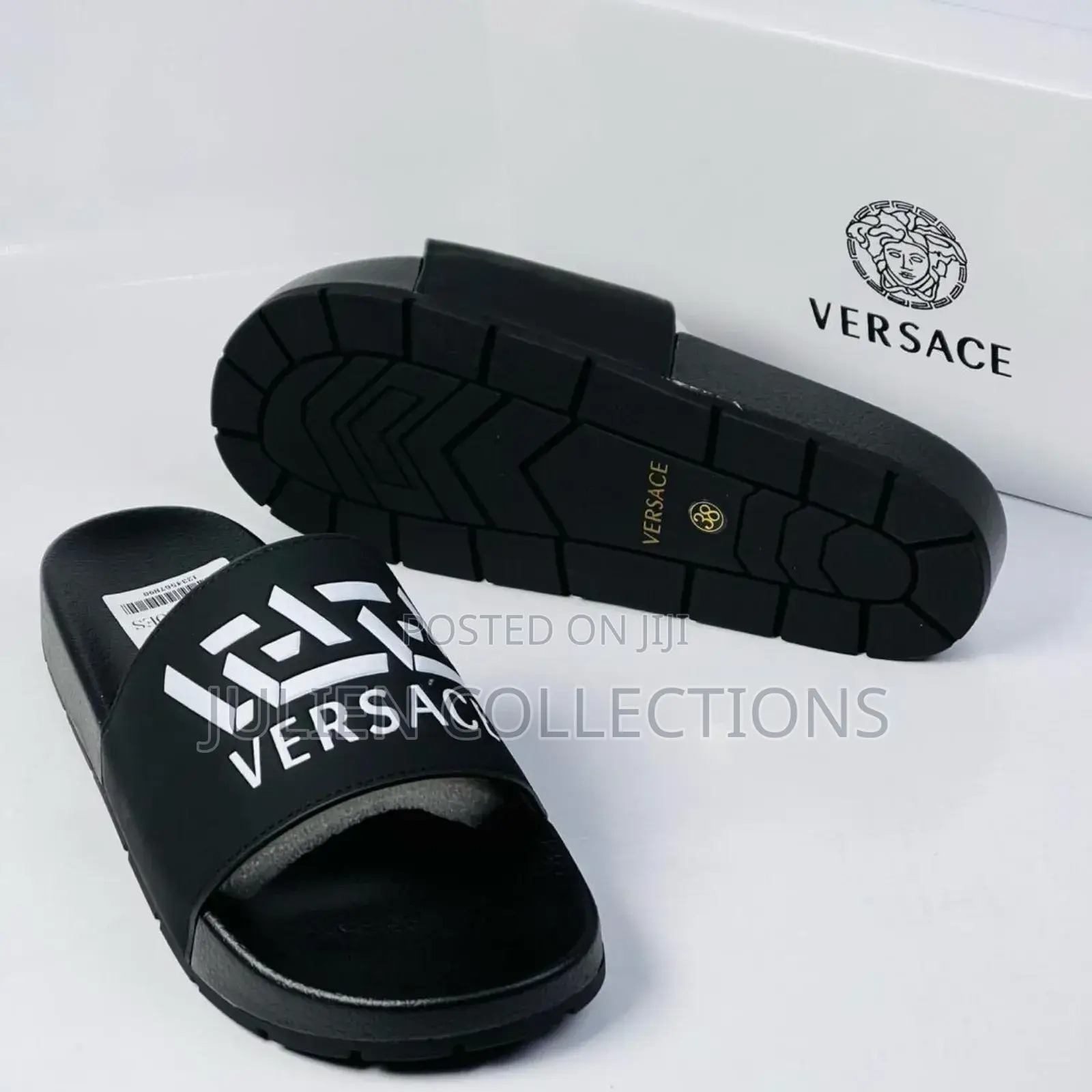 Versace Slide Black and White
