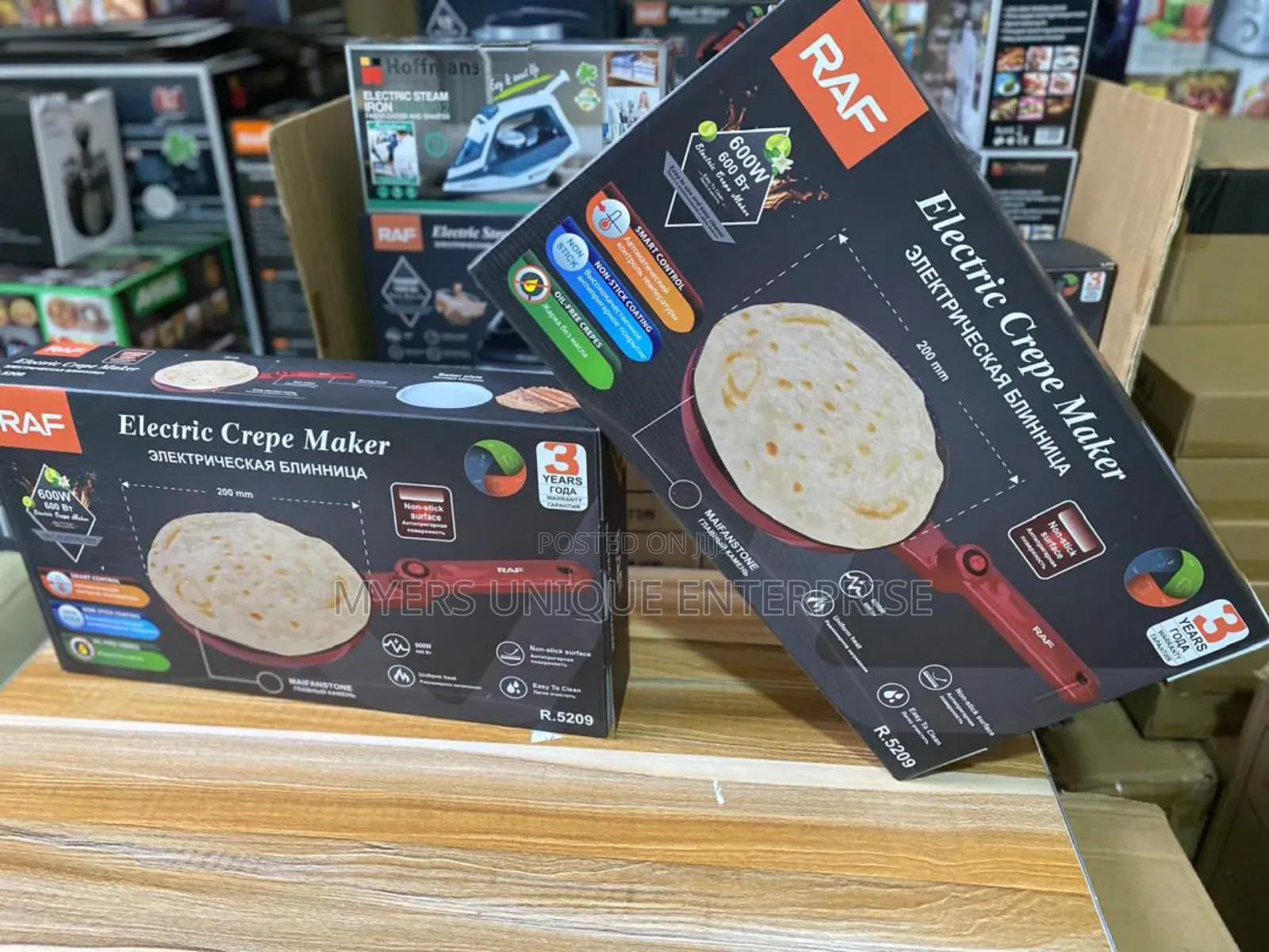 Non-Stick Raf Crepe/Spring Roll Maker 600w.