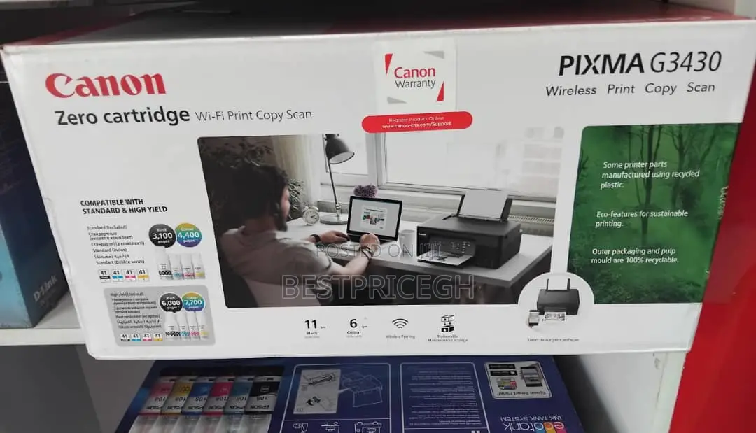 Canon Pixma G3430 Zero Cartridge
