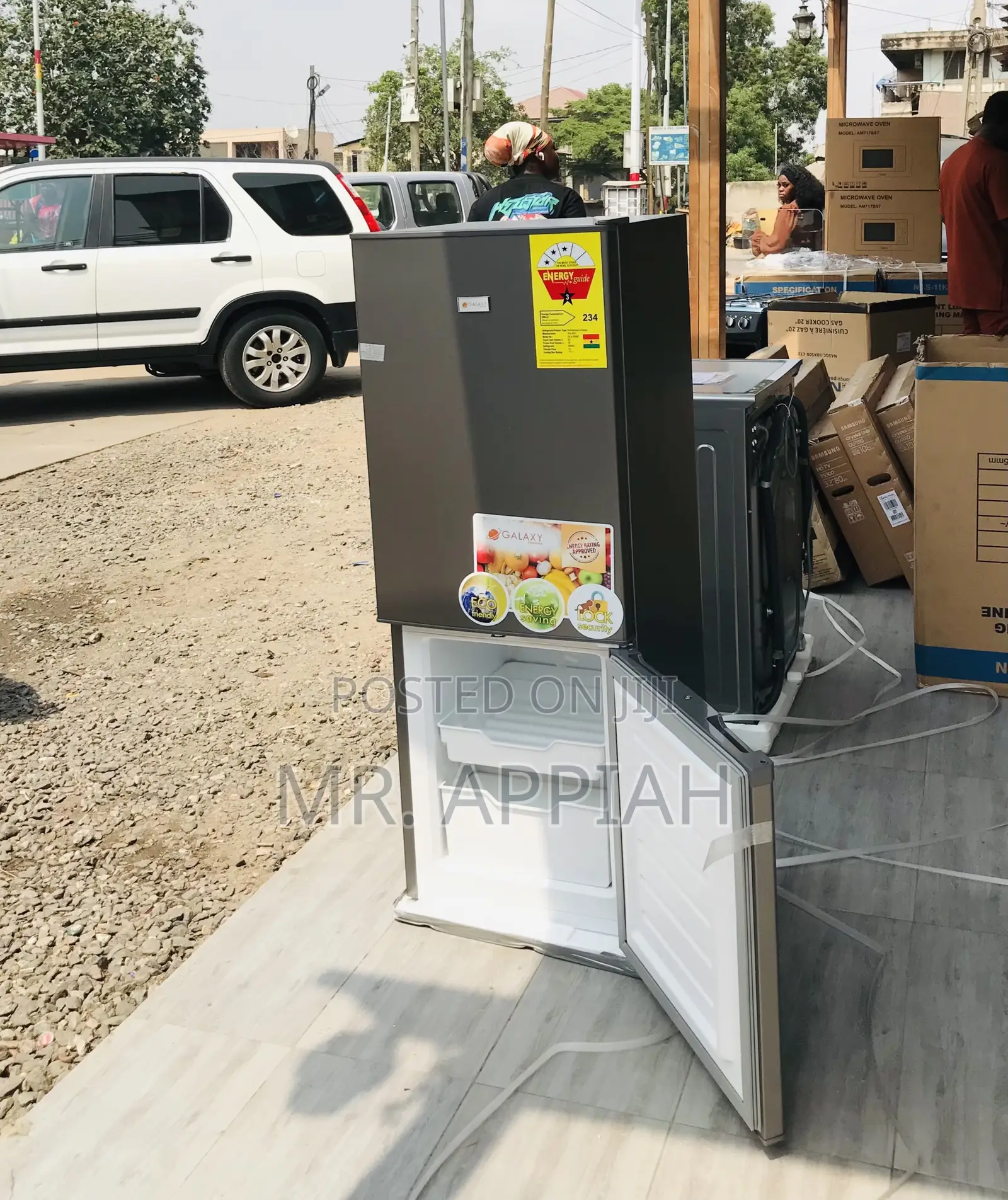 Get Fabulous Galaxy Double Door Refrigerator(Gray).