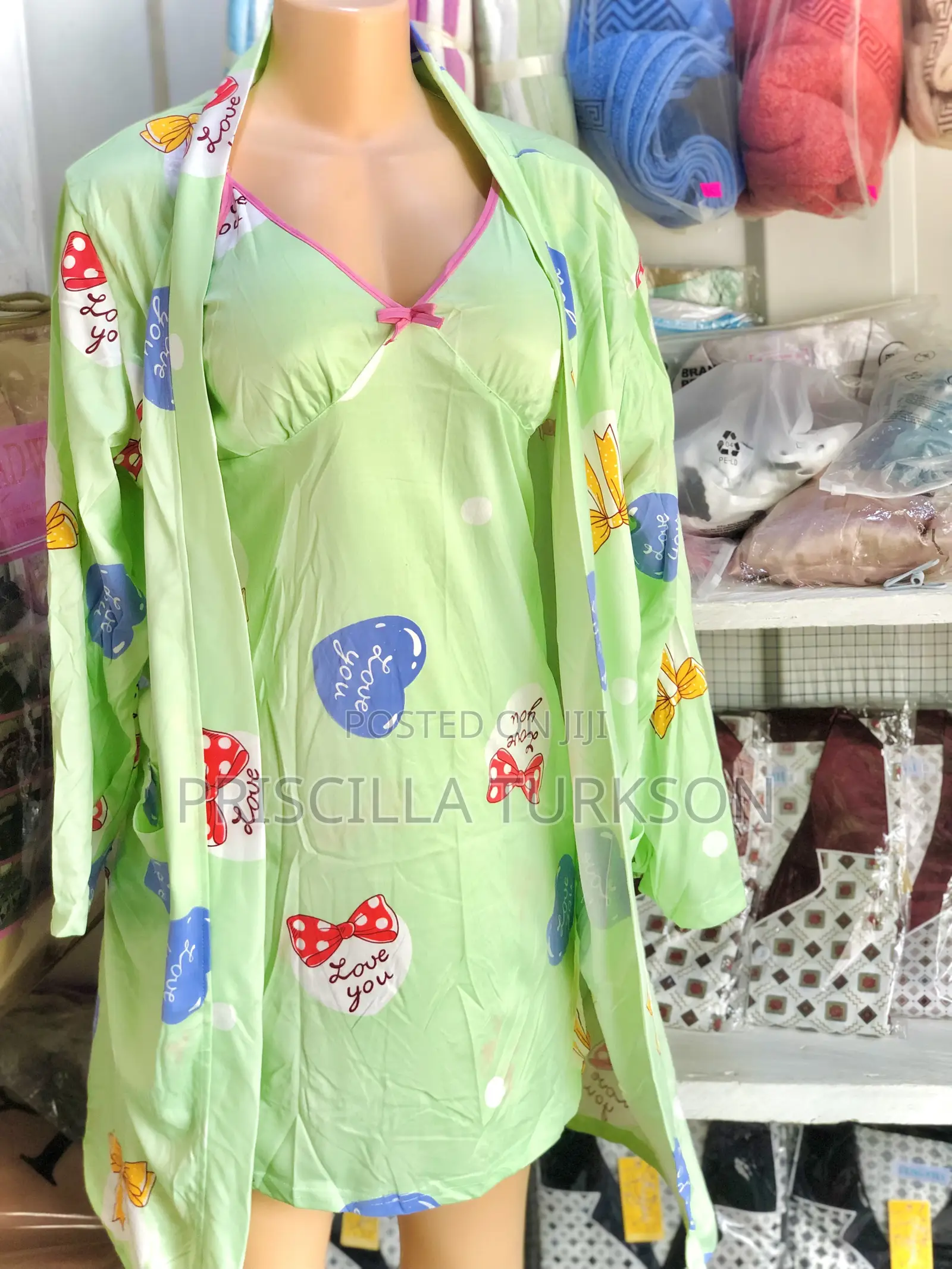 Lemon Green Night Wear