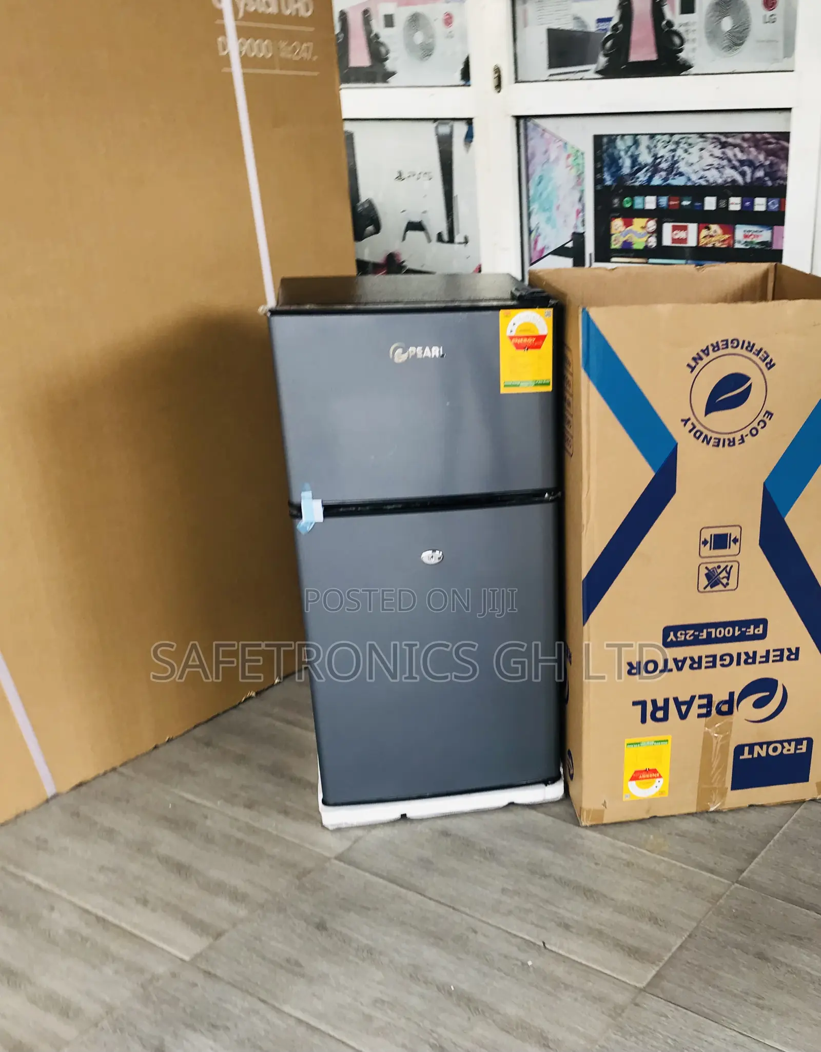 Enjoyable Pearl Doubledoor Dark Grey 90 Liters Top Freeze