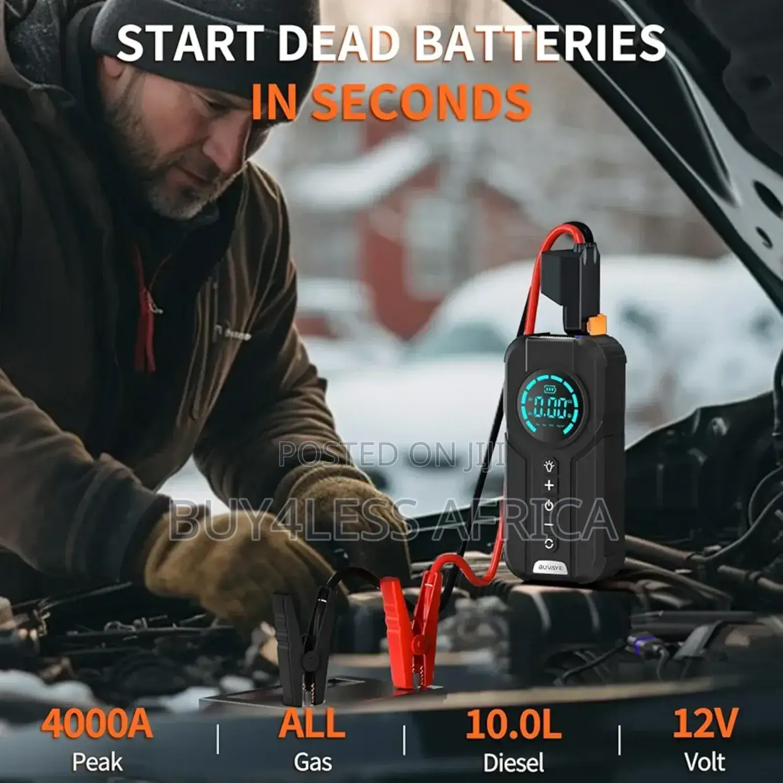 4 in 1 Jump Starter and Air Compressor