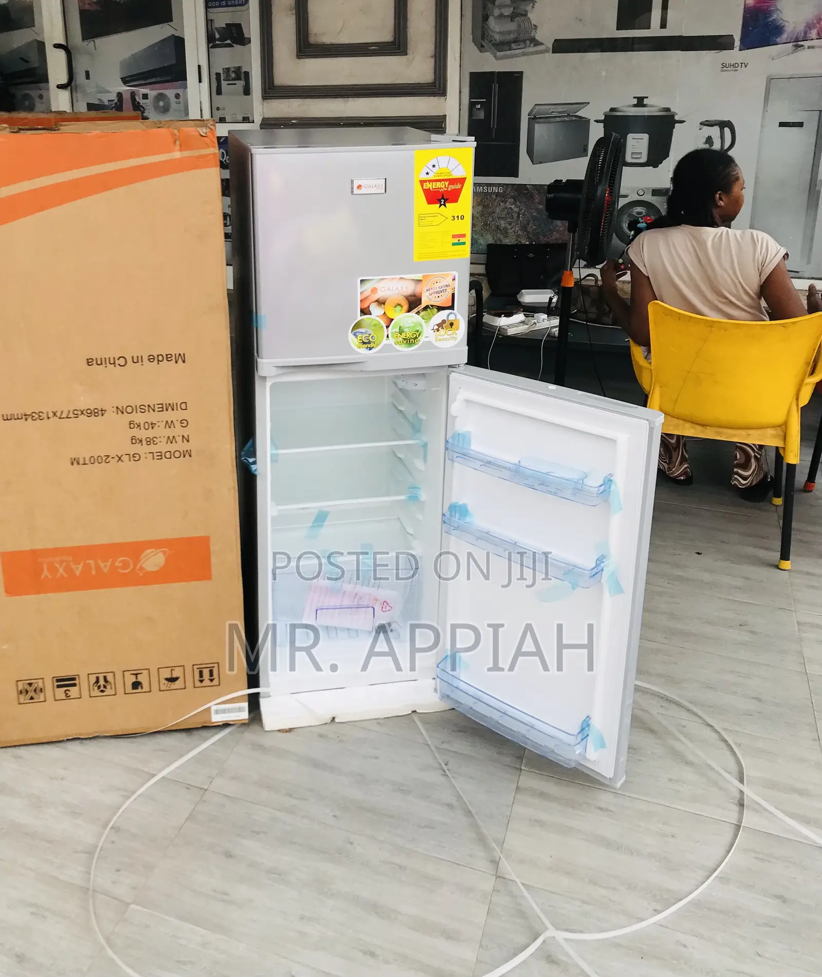Get Reliable Galaxy Double Door Refrigerator(Silver).