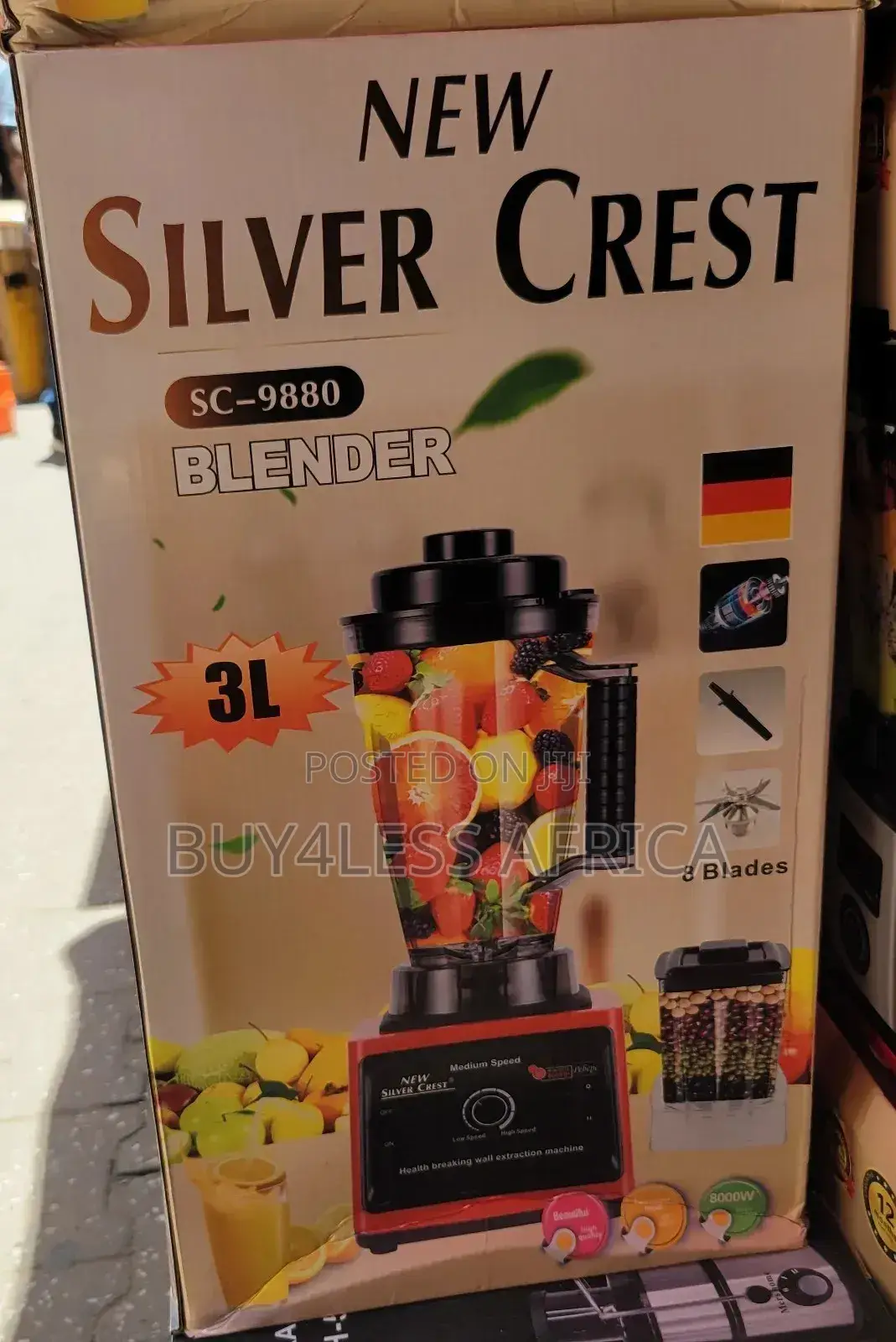 Quality Commercial Silver Crest Heavy Duty Blender (Big Jar)