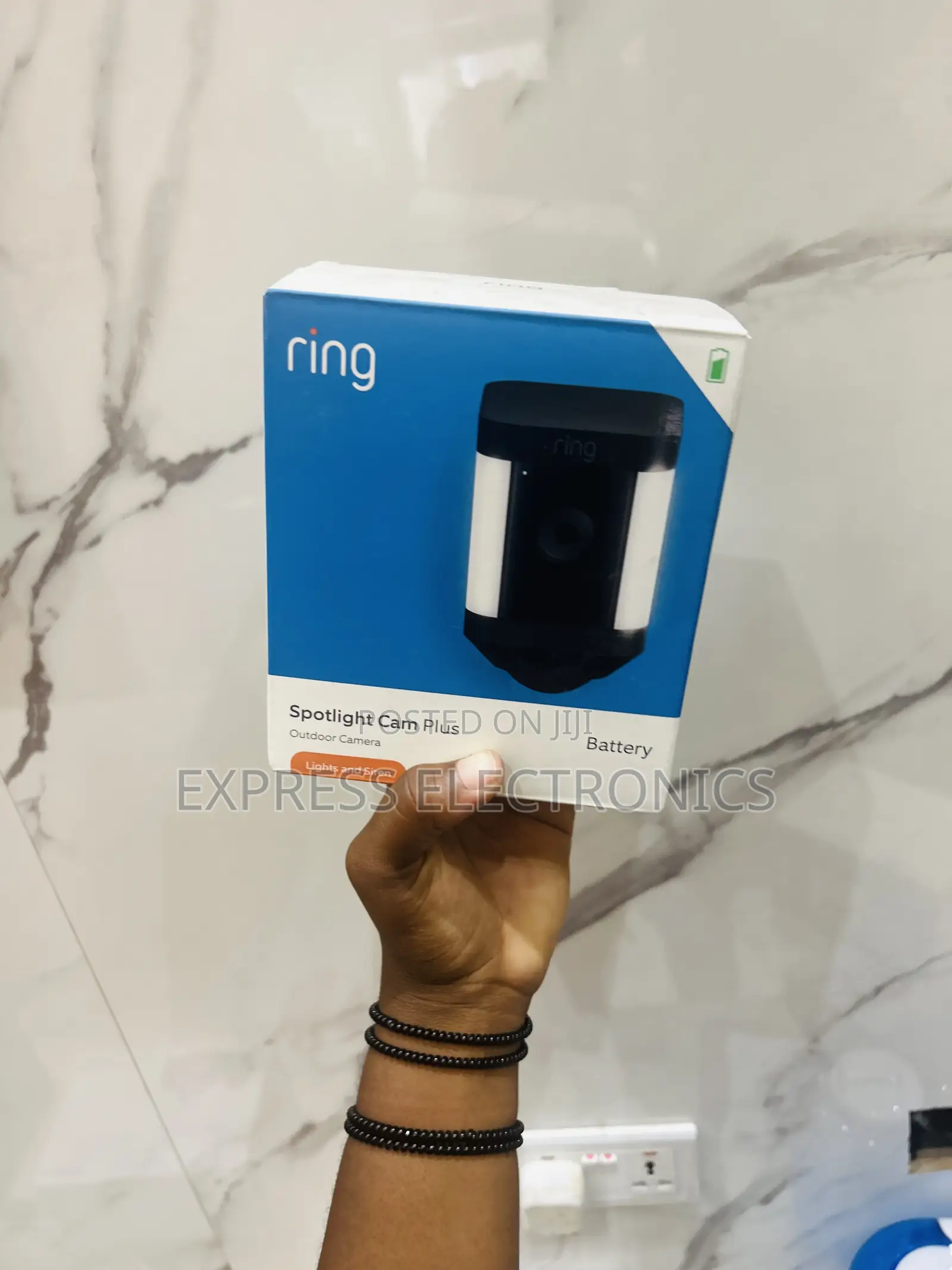 Zealous Sleek Black Spotlight Cam Pro Battery Ring