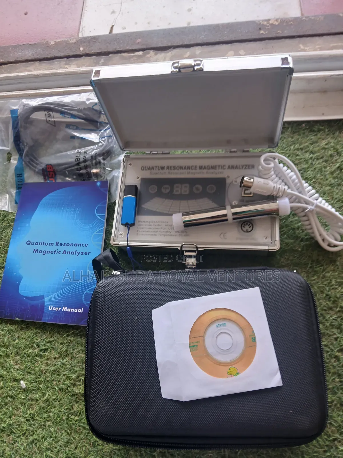 Quantum Resonance Magnetic Analyzer With Pen Drive