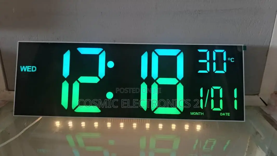 Large 16-Inch Led Alarm Clock