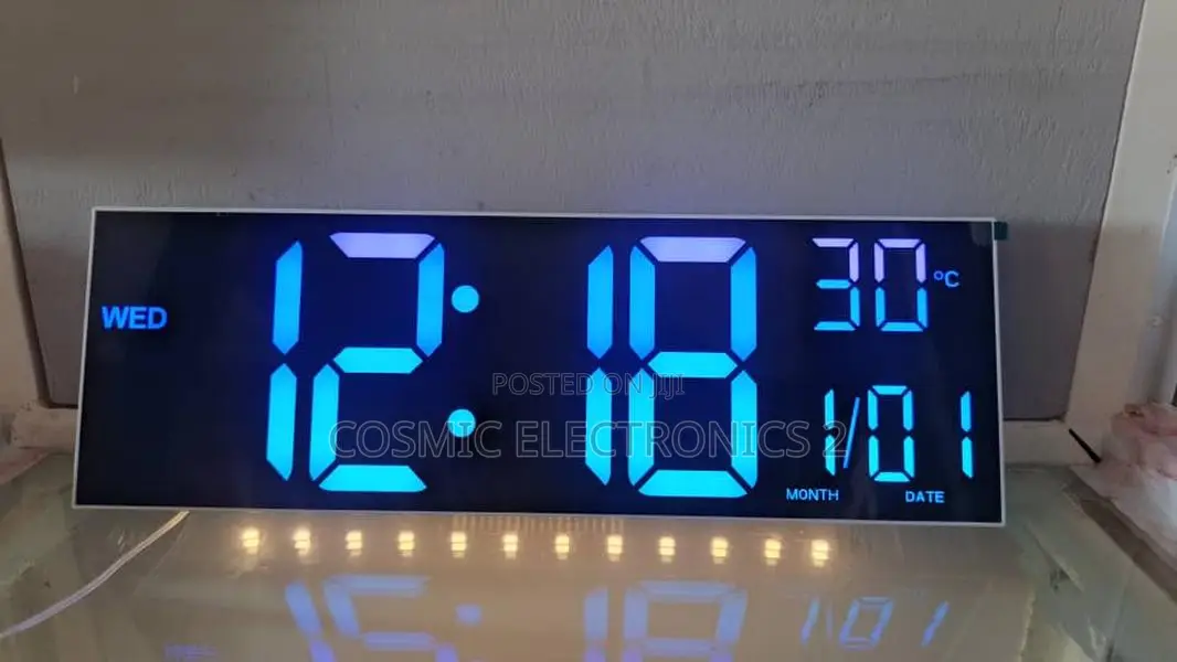Large 16-Inch Led Alarm Clock