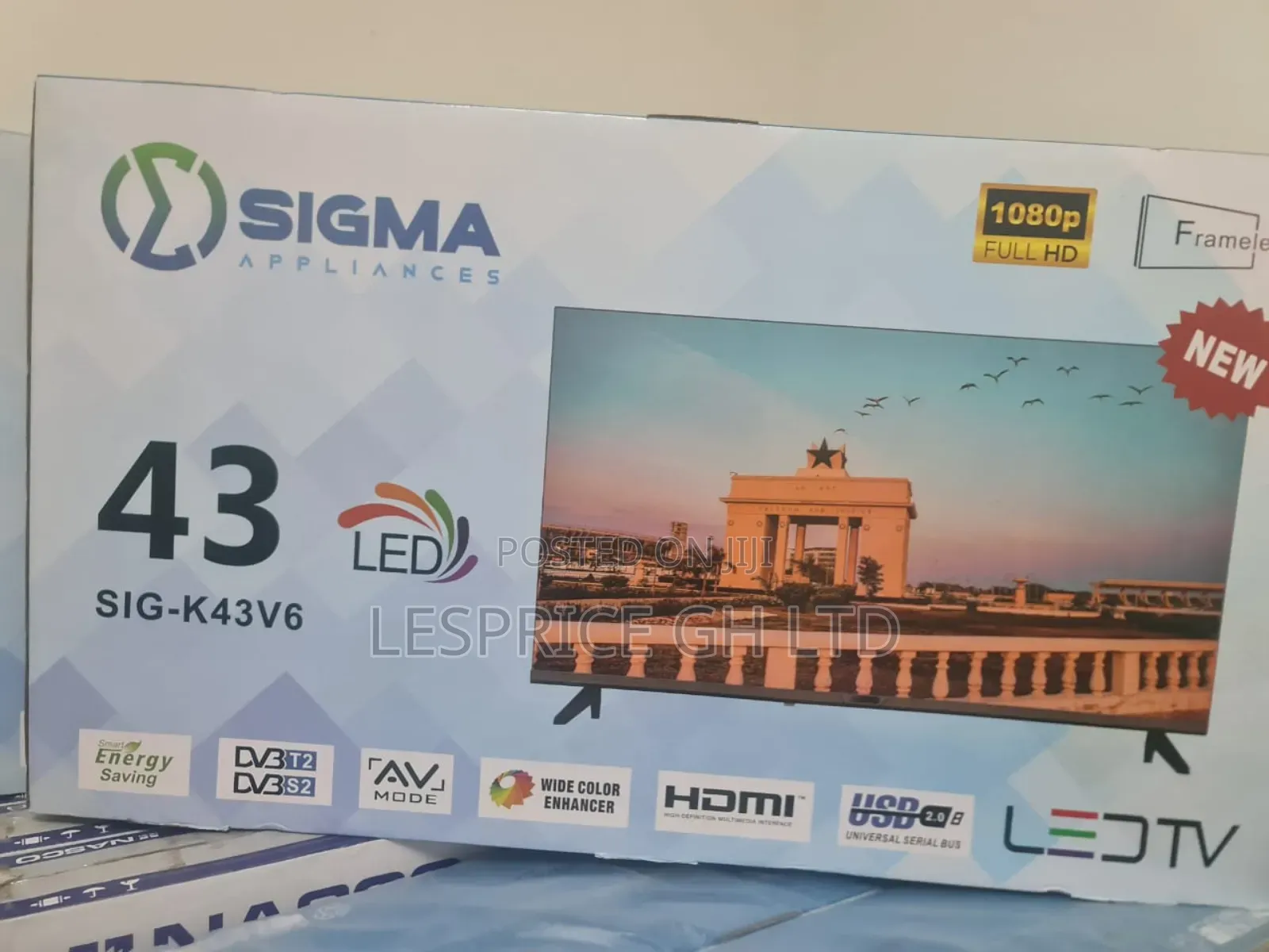 Sigma 43" Tv- Wall Mountable!