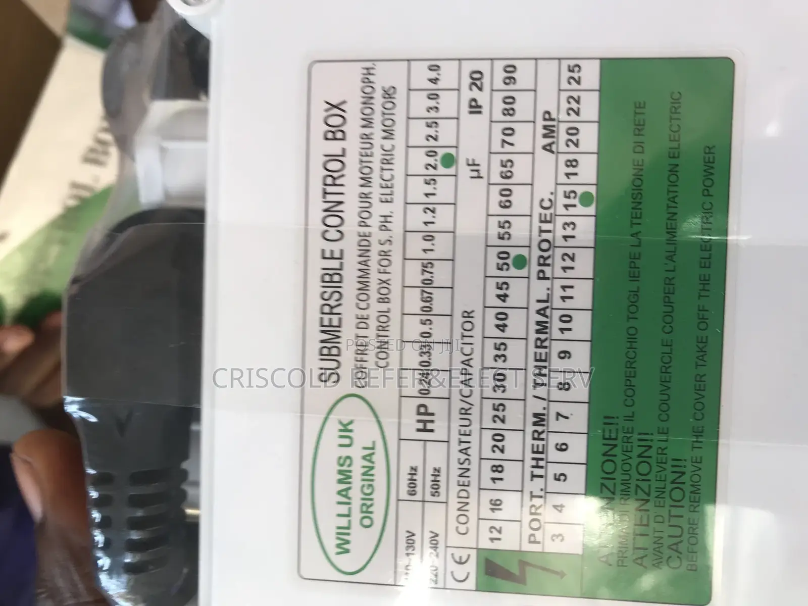 Water Pump Switch