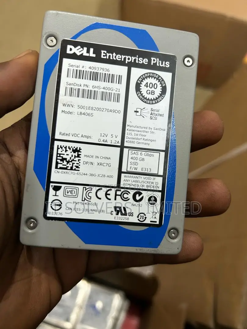 Dell Enterprise Plus 400gb Sas 2.5'' 6g Ssd