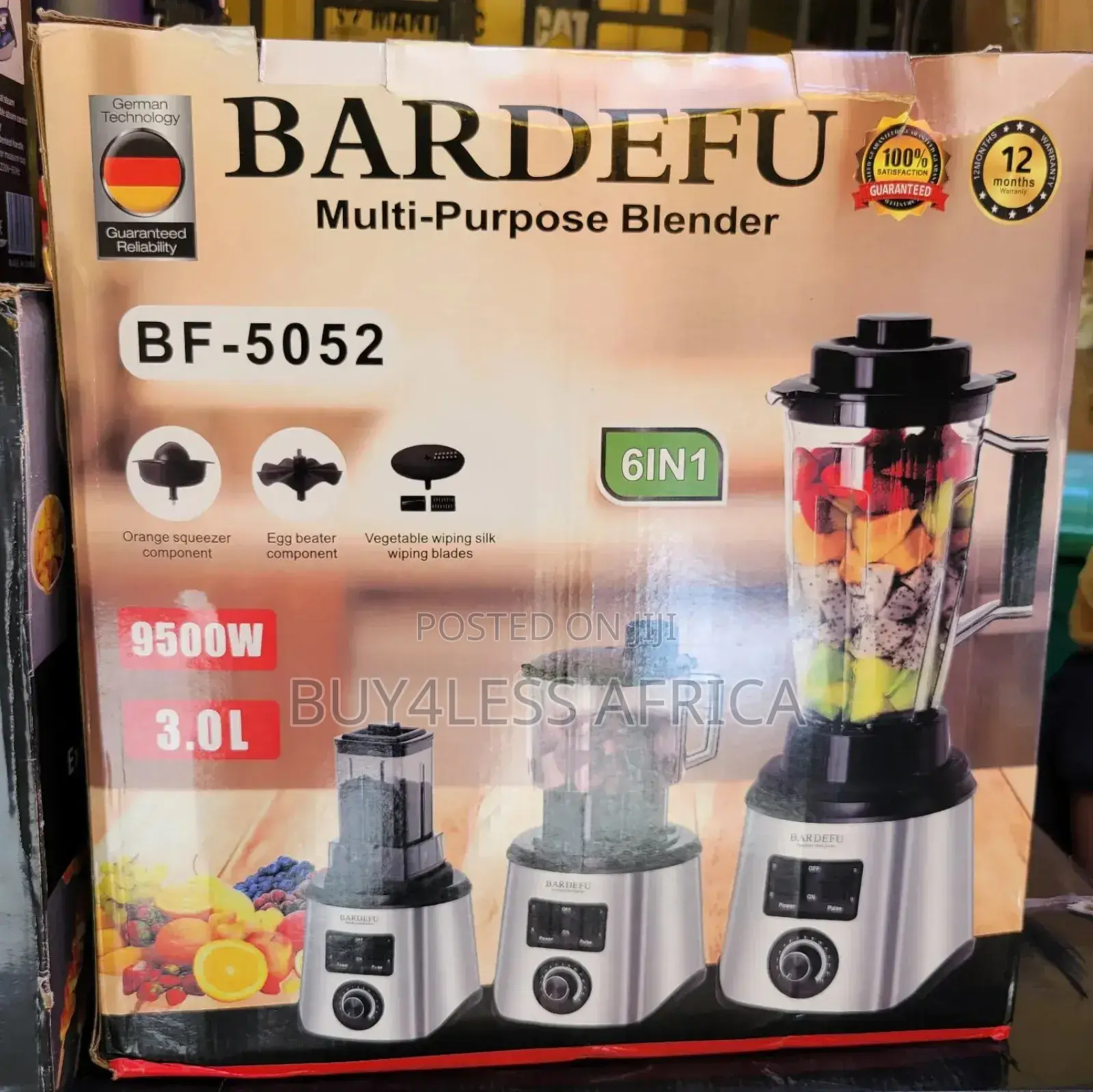 Heavy
Duty Commercial Bardefu Blender 6 in 1