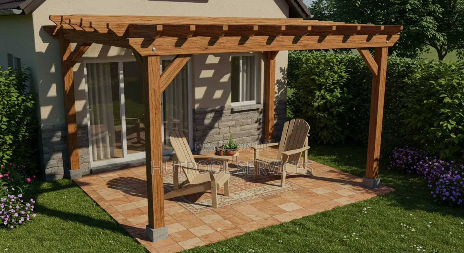 Backyard Pergola 006