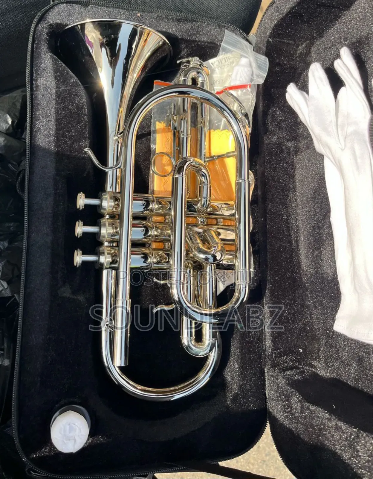 Yamaha Ycr-335s Cornet Silver-Plated Brass Instrument