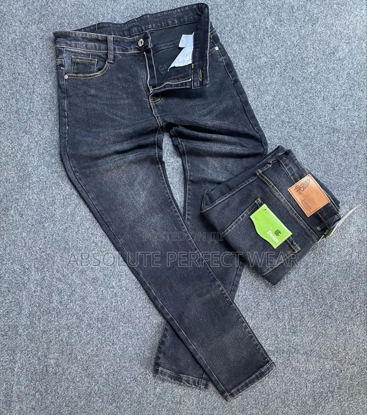 Gray Jeans Trousers for Men