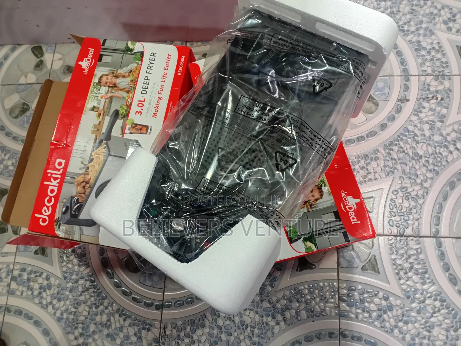 Suitable Deep Fryer Decakila Product Deep Fryer 3.0l