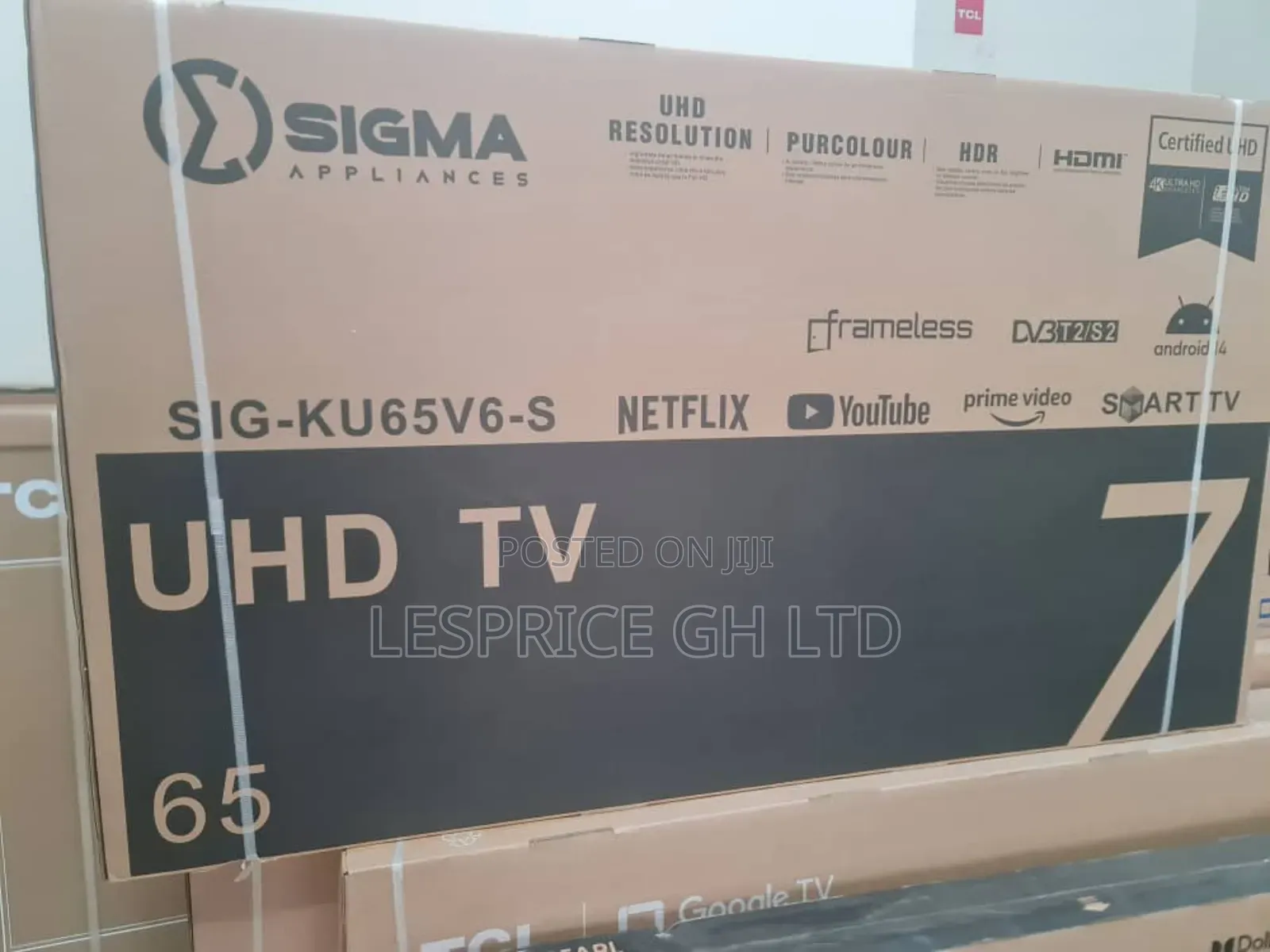 Sigma 65" Smart Android Tv - Beautiful Display!