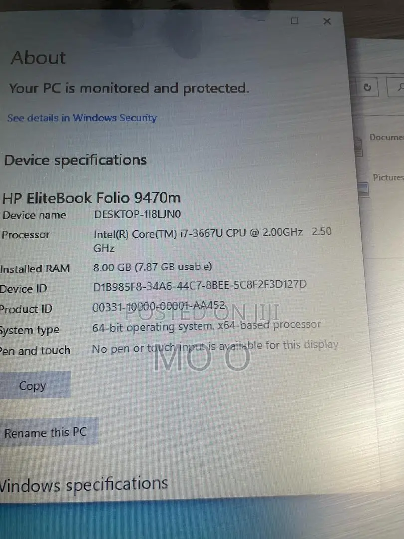 Laptop HP EliteBook Folio 1020 G1 8GB Intel Core i7 SSD 160GB