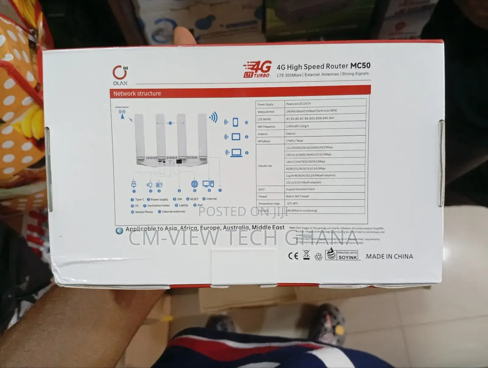 4g Universal High Speed Sim Router (Olax)