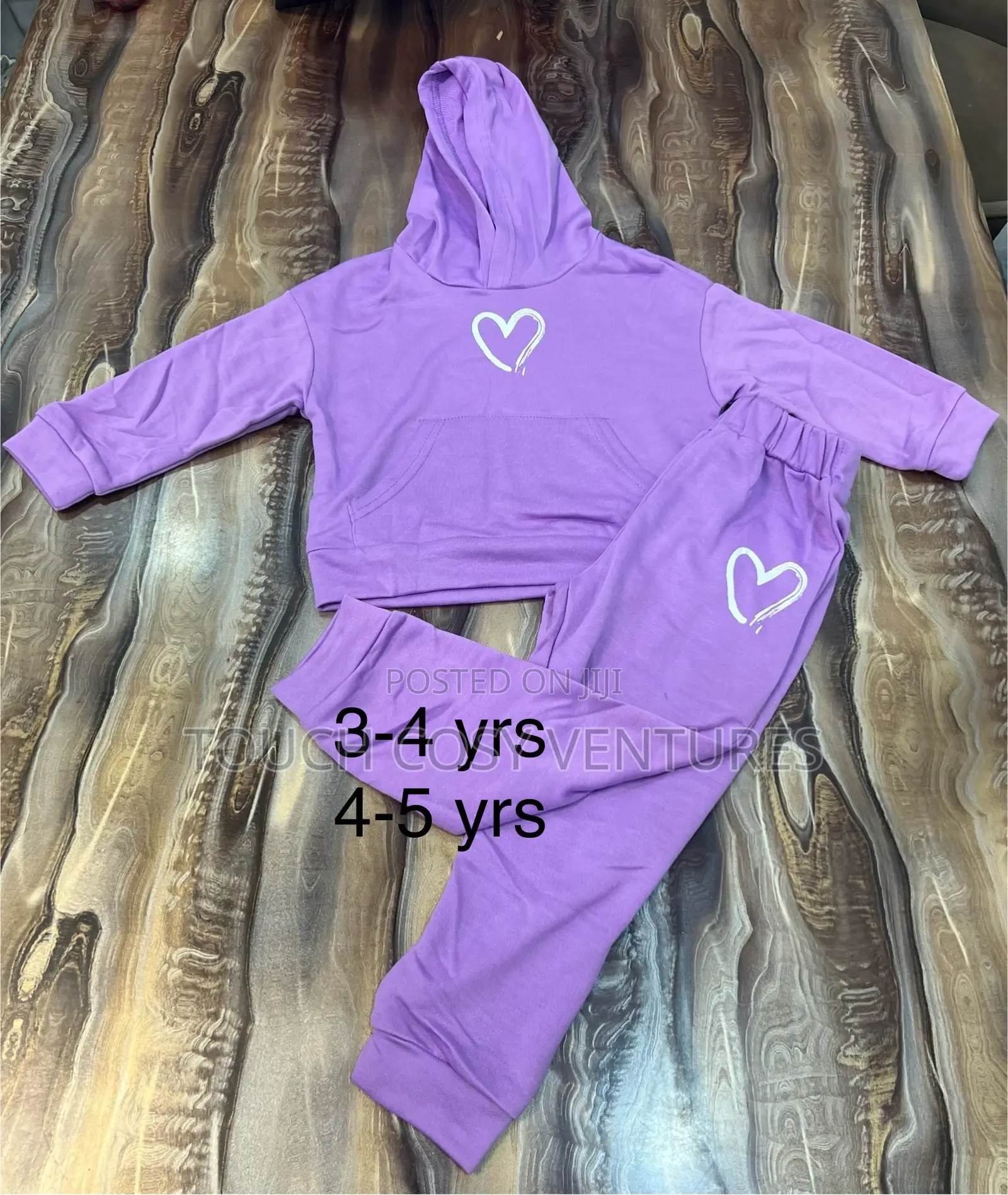 Princess Purple Hoodie and Jogging With Front Pocket