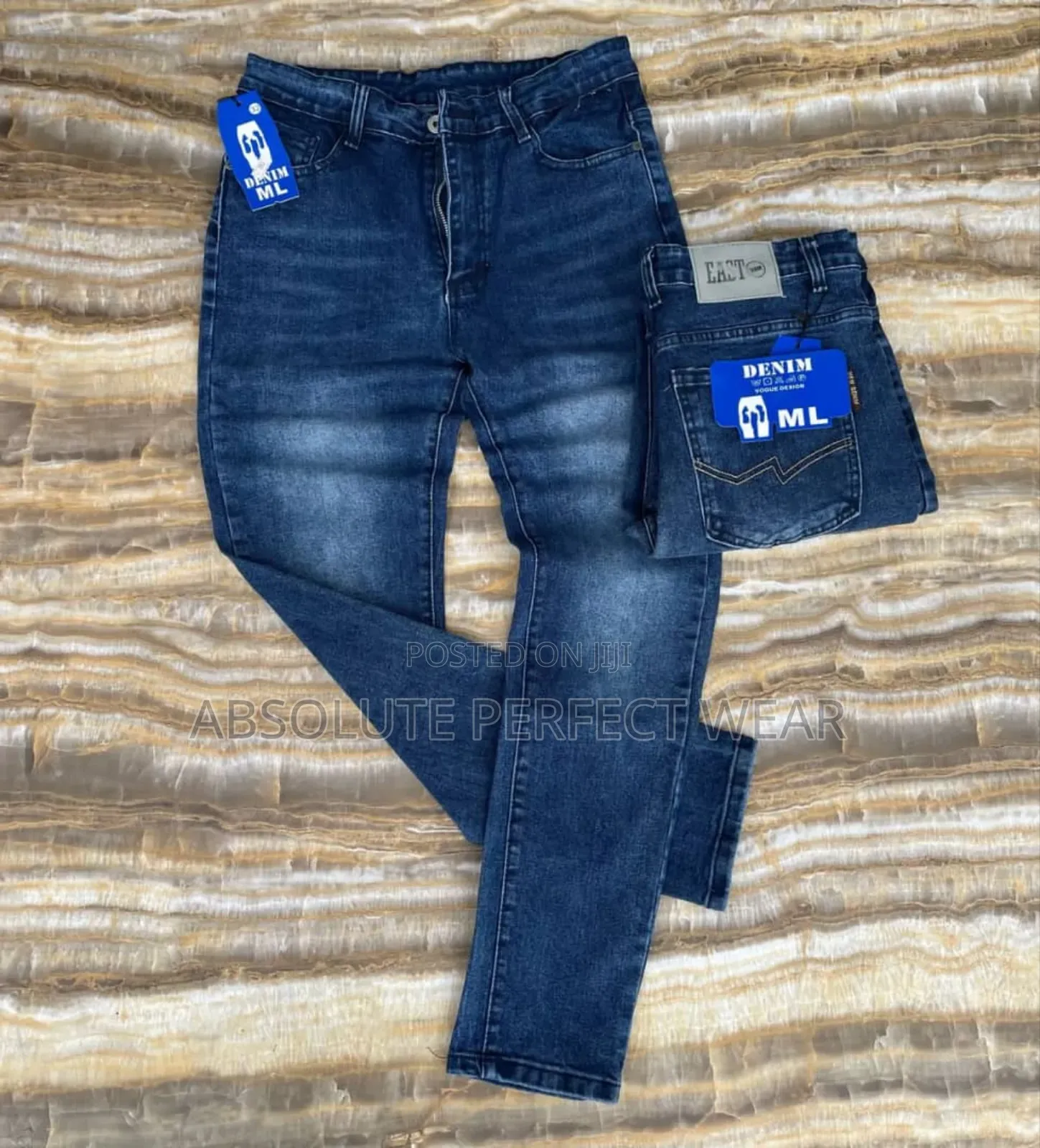 Stretchy Ml Jeans Trousers for Men