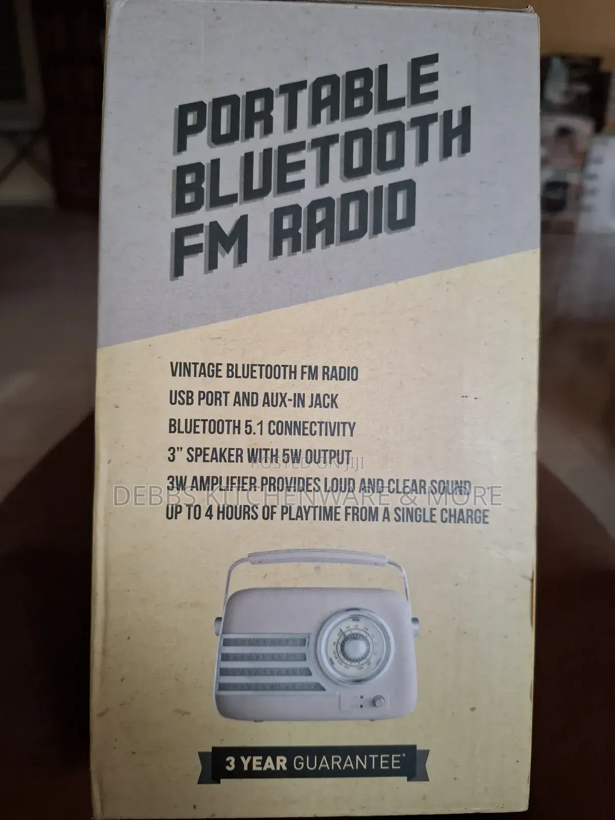 Akai Portable Bluetooth Fm Radio With Puk