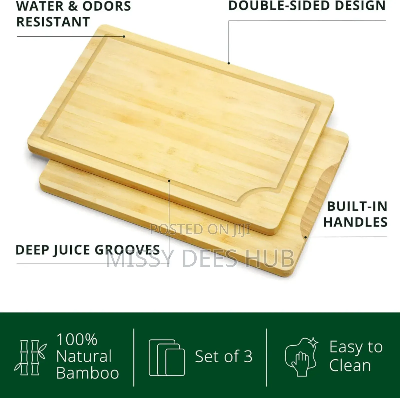 3pcs High Quality Bamboo Cutting Boards