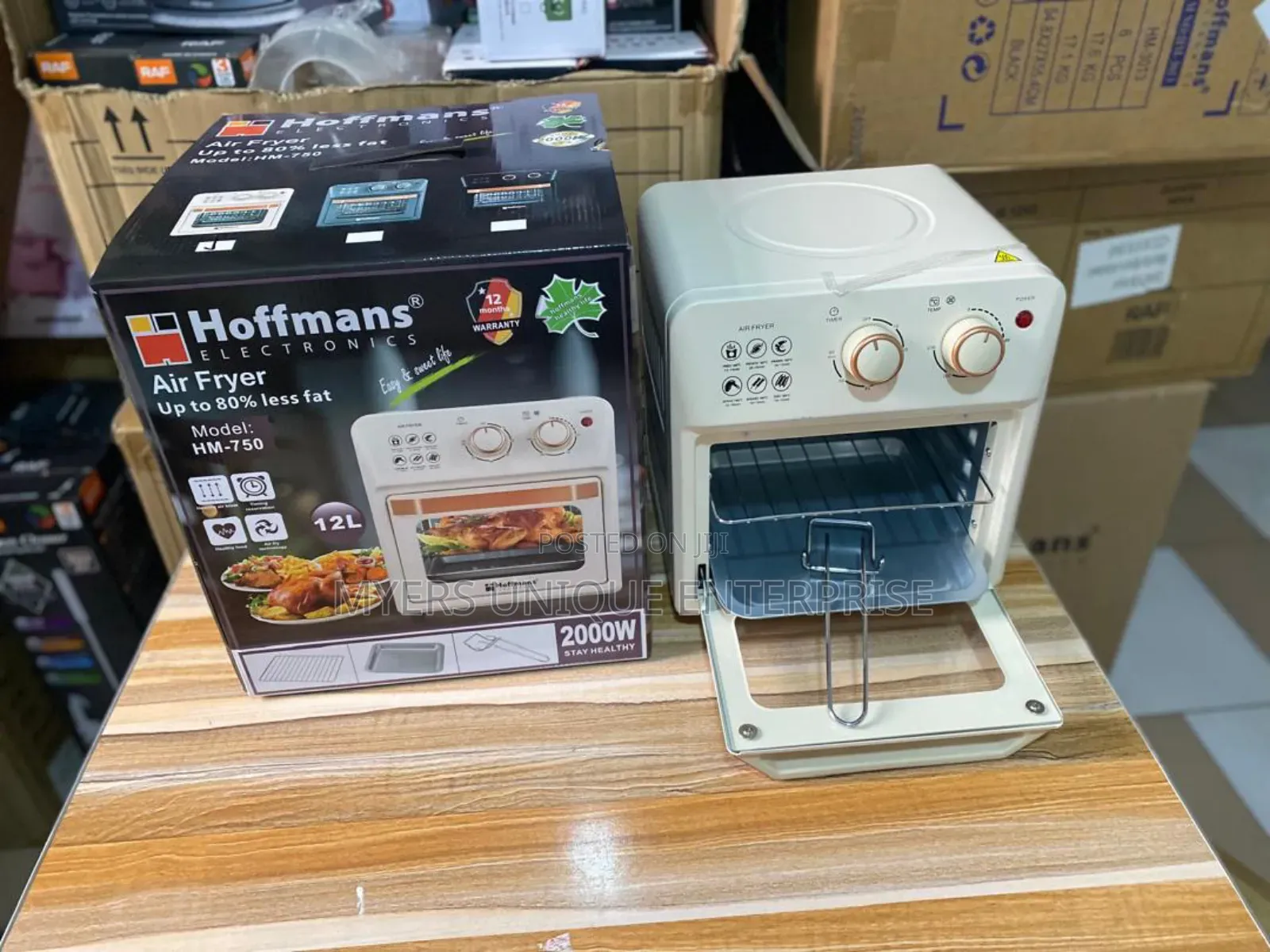 Energy Efficient 12l Hoffmans Airfryer 2000w