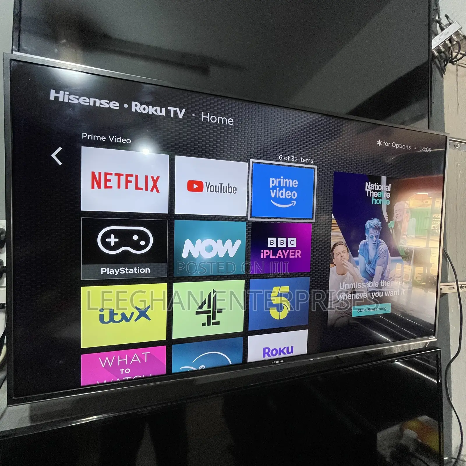 55”Hisense Roku Smart Uhd Tv (Uk Model)