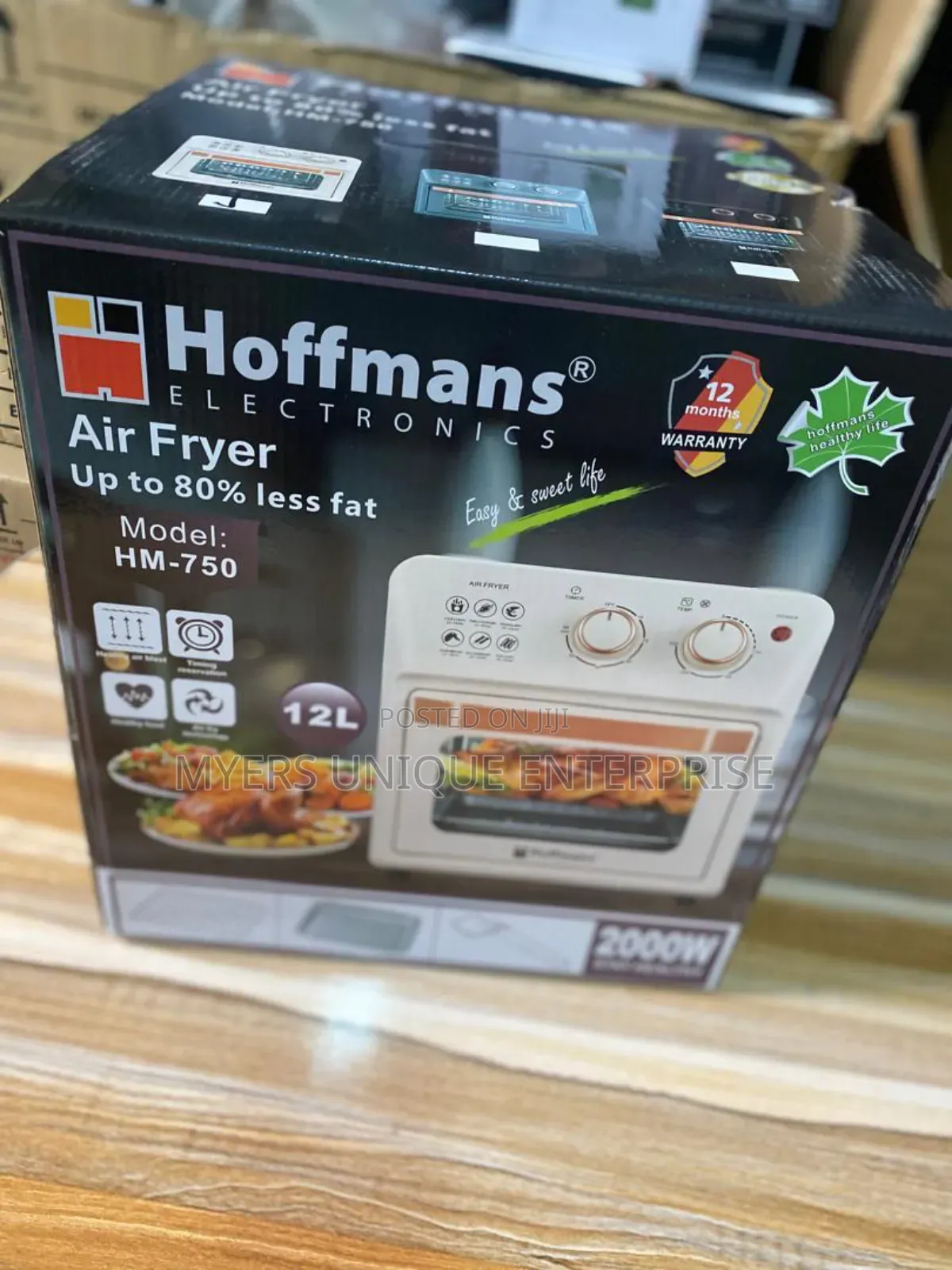 Hoffmans 12l Airfryer With Timing Reservation.2000w