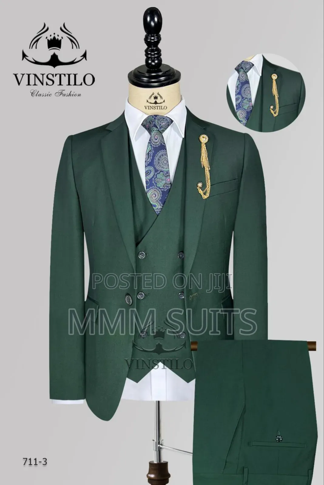 Official Vinstillo Turkish Men 3-Piece Suit