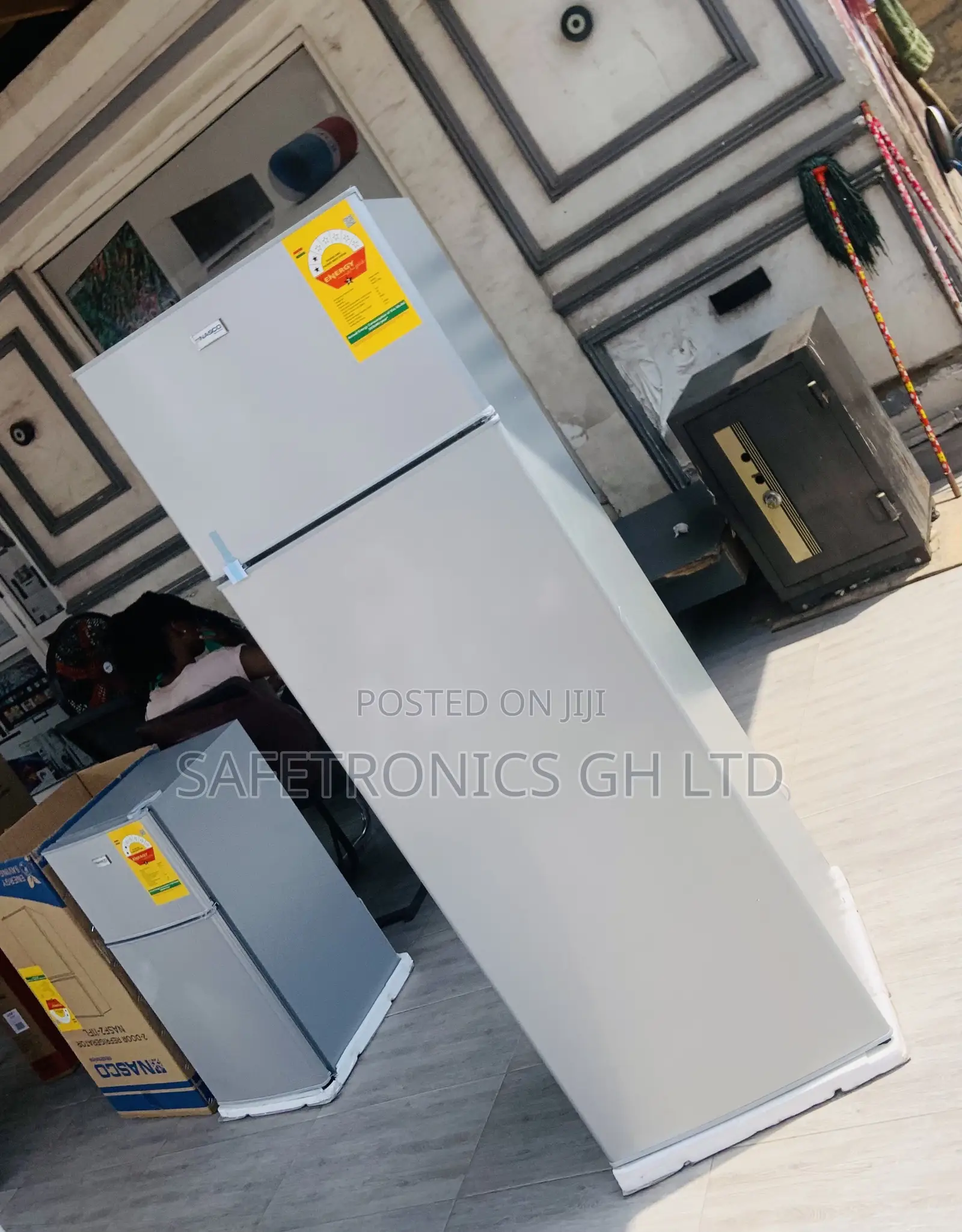 Doubledoor Grey Nas-20fl Bottom Freezer 158 Liters Fridge