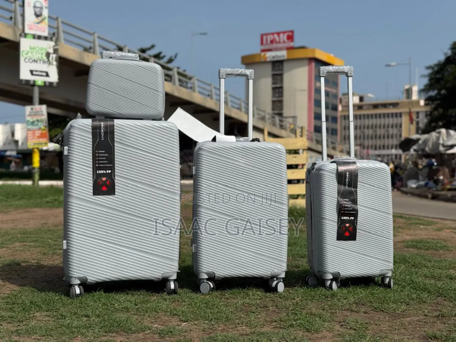 Unicross 4set Extra Quality Trolling Luggages in Ash Color