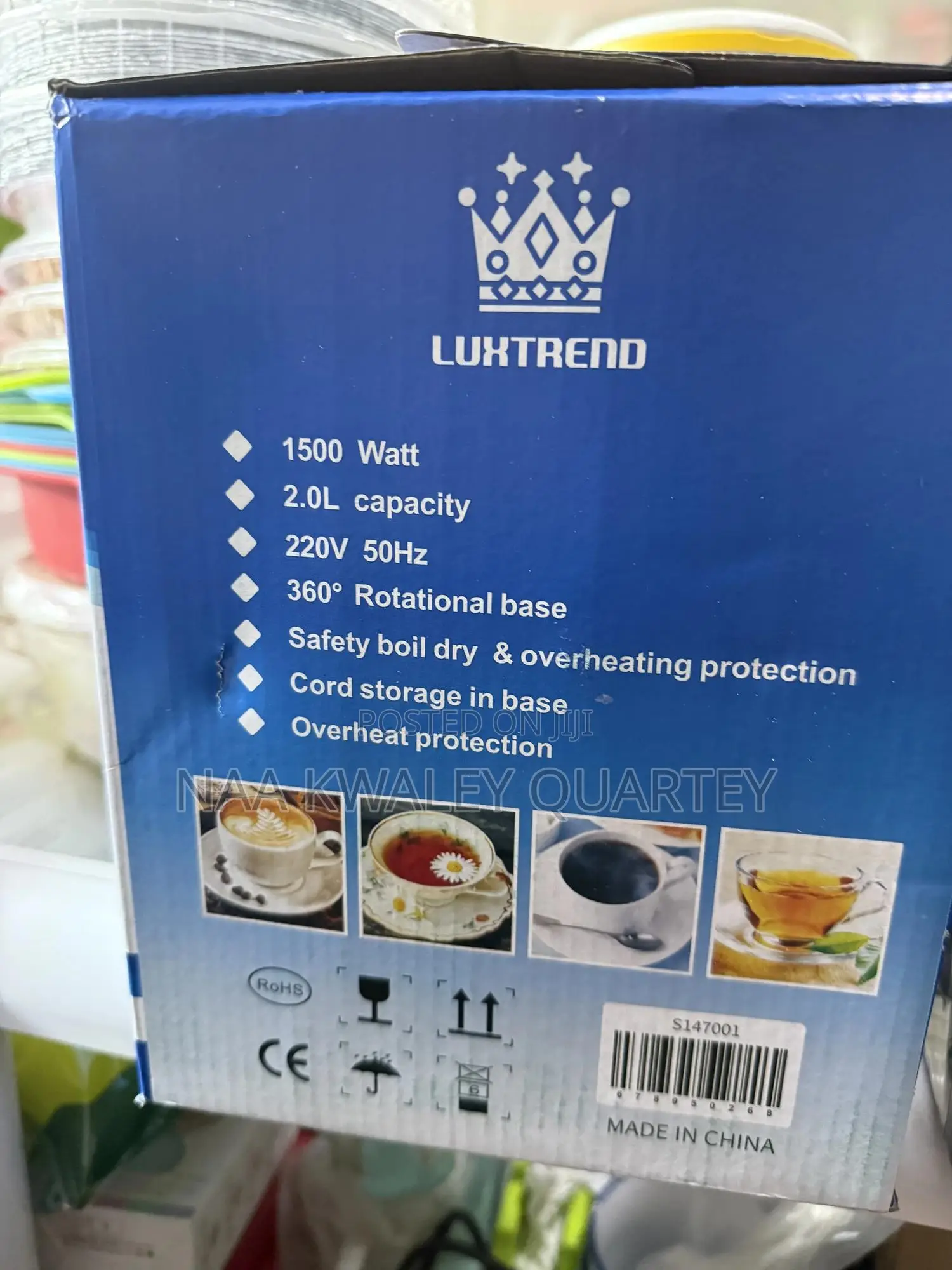 2l Glass Electric Kettle