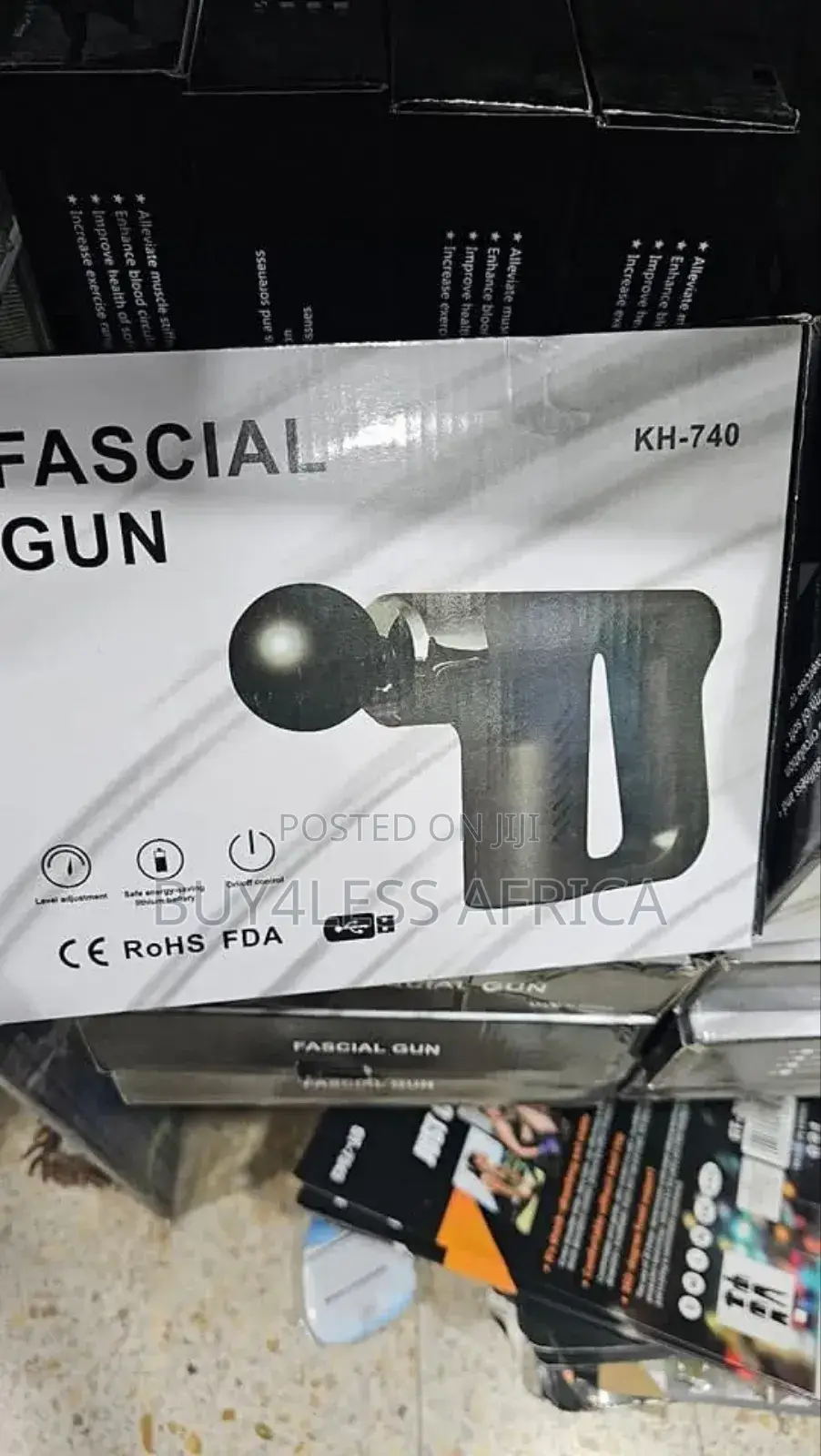 Powerful Portable Massage Gun (4 Extra Head)
