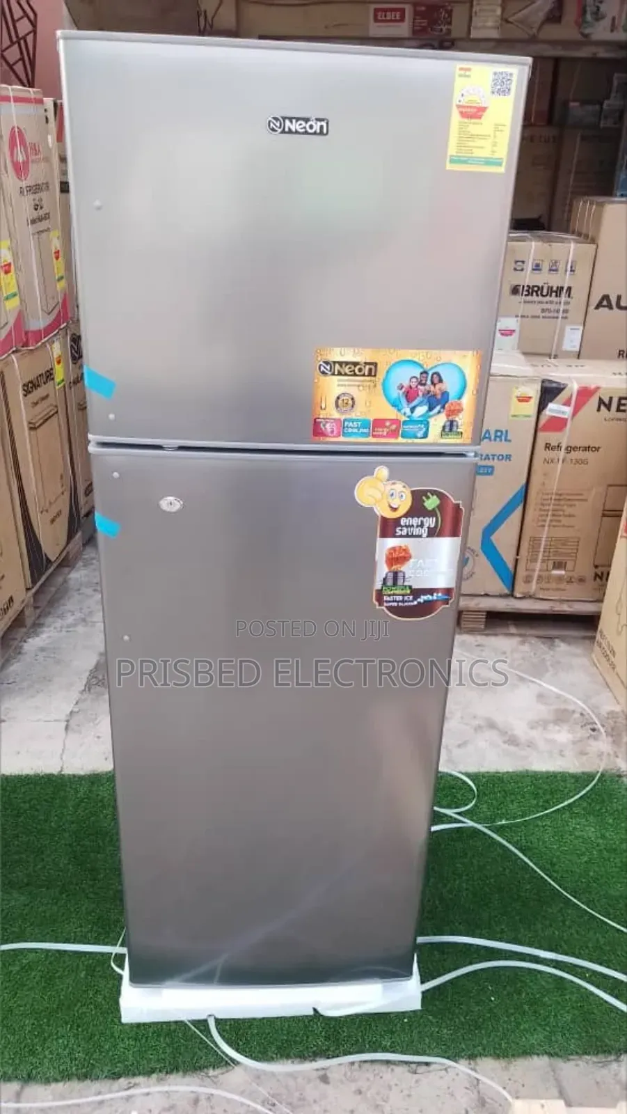 ^^Neon Durable Double Door Fridge 311 Litres