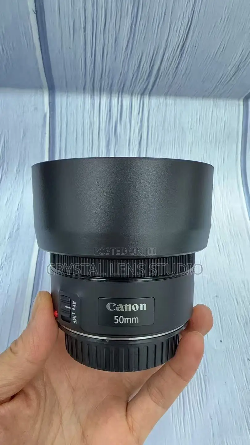 99% New Canon 50mm F1.8 STM With Lens Hood