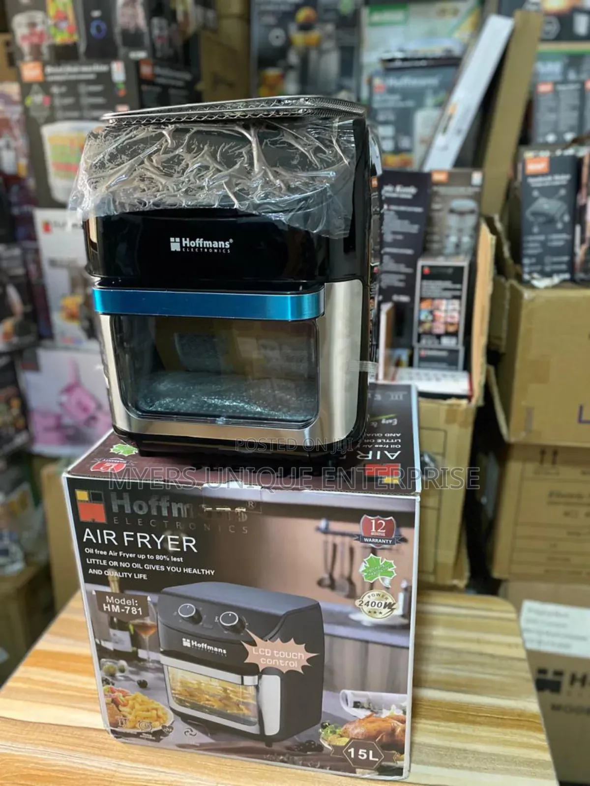 Electric Hoffmans 15l Airfryer 2400w