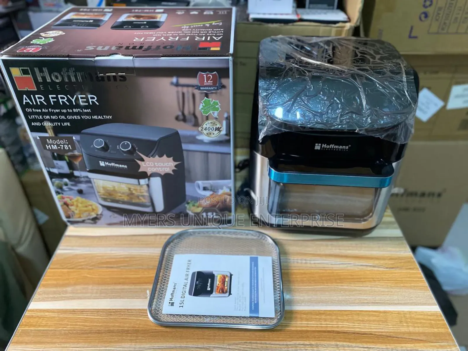 Hoffmans 15l Airfryer 2400w With Led Control Panel