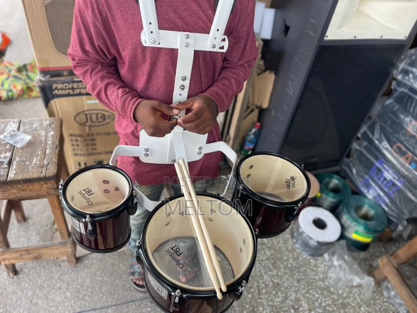 Olympic 3-Piece Carrier Marching Drumset