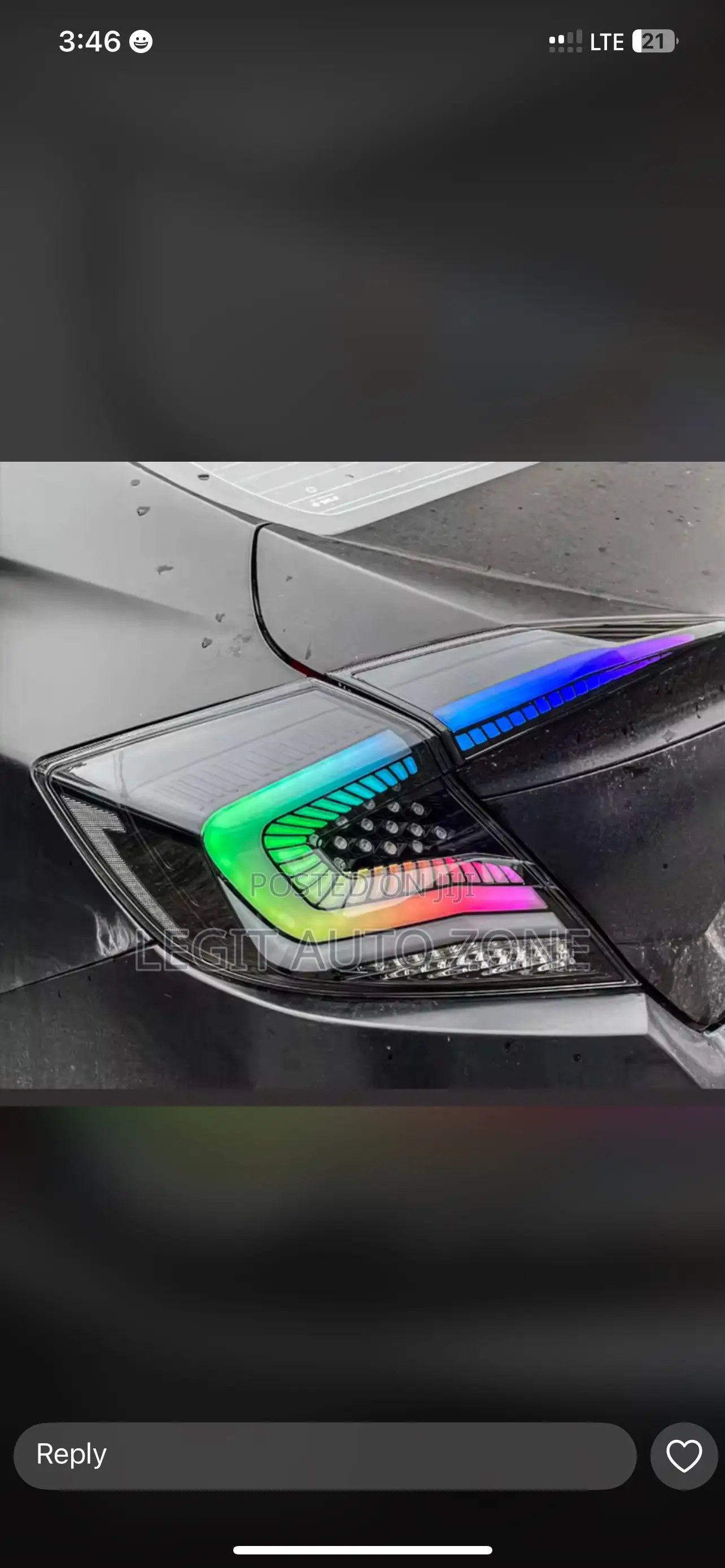 Honda Civic 2016,2017,2018,2019,2020,2021, Spec Taillights
